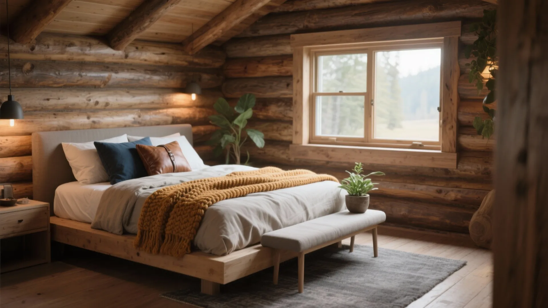 Log Cabin Bedroom Decor: 5 Cozy Ideas: Warm, compact and clever — five practical log cabin bedroom design inspirations from a pro