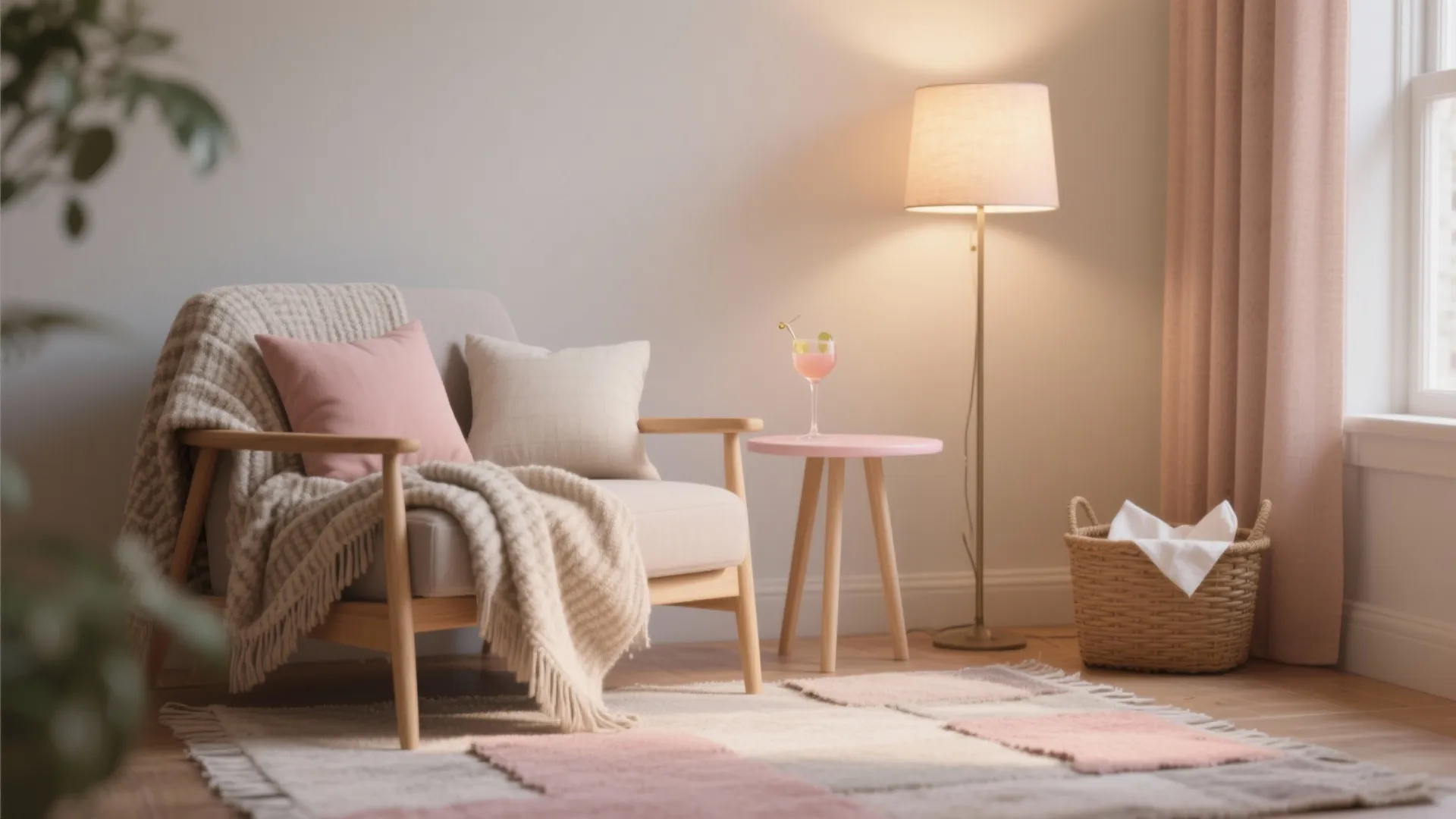 4) Cozy Lounge Corner With Textiles