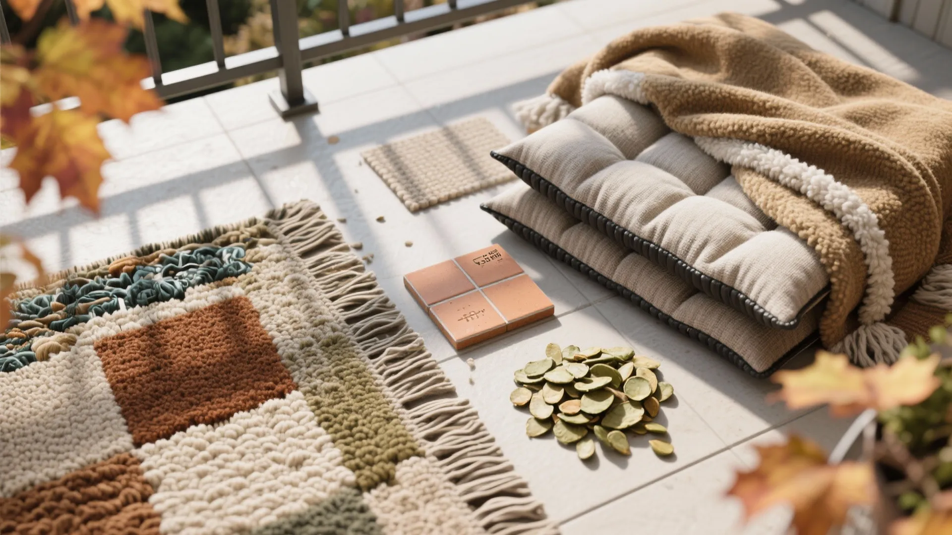 5) Cozy Layers: Rugs, Throws, and Weather-Savvy Materials