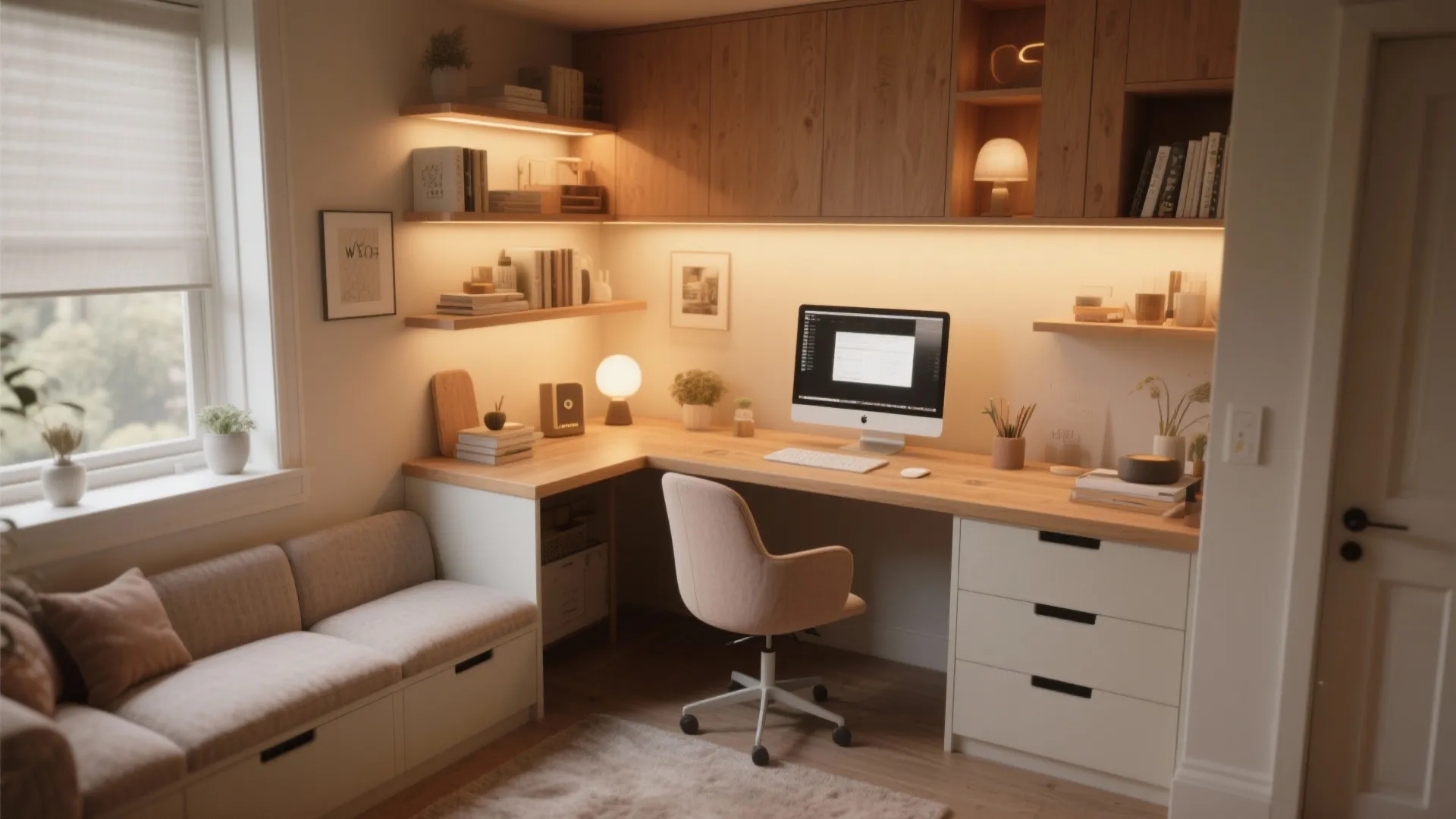 9. Cozy Nook Office