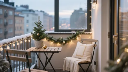 5 Ideas for Decorating Apartment Balcony for Christmas