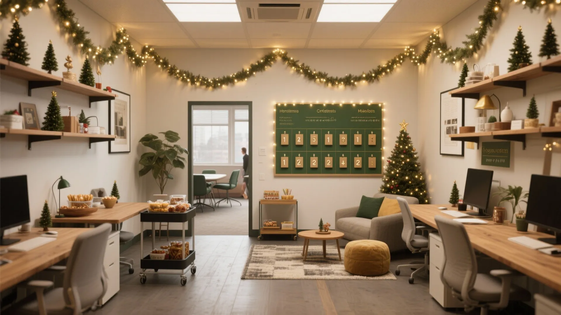 Twelve Days of Christmas Office Ideas — 12 Festive Picks: Small office, big cheer: 5 compact design inspirations to celebrate the twelve days with style and practicality