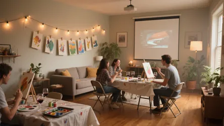At Home Paint and Sip: 5 Creative Ideas