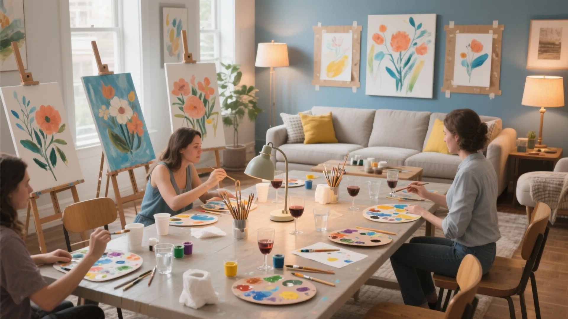 DIY Paint and Sip at Home: A Creative Guide for Beginners: 1 Minute to Set Up a Fun-Filled Paint and Sip Night at Home