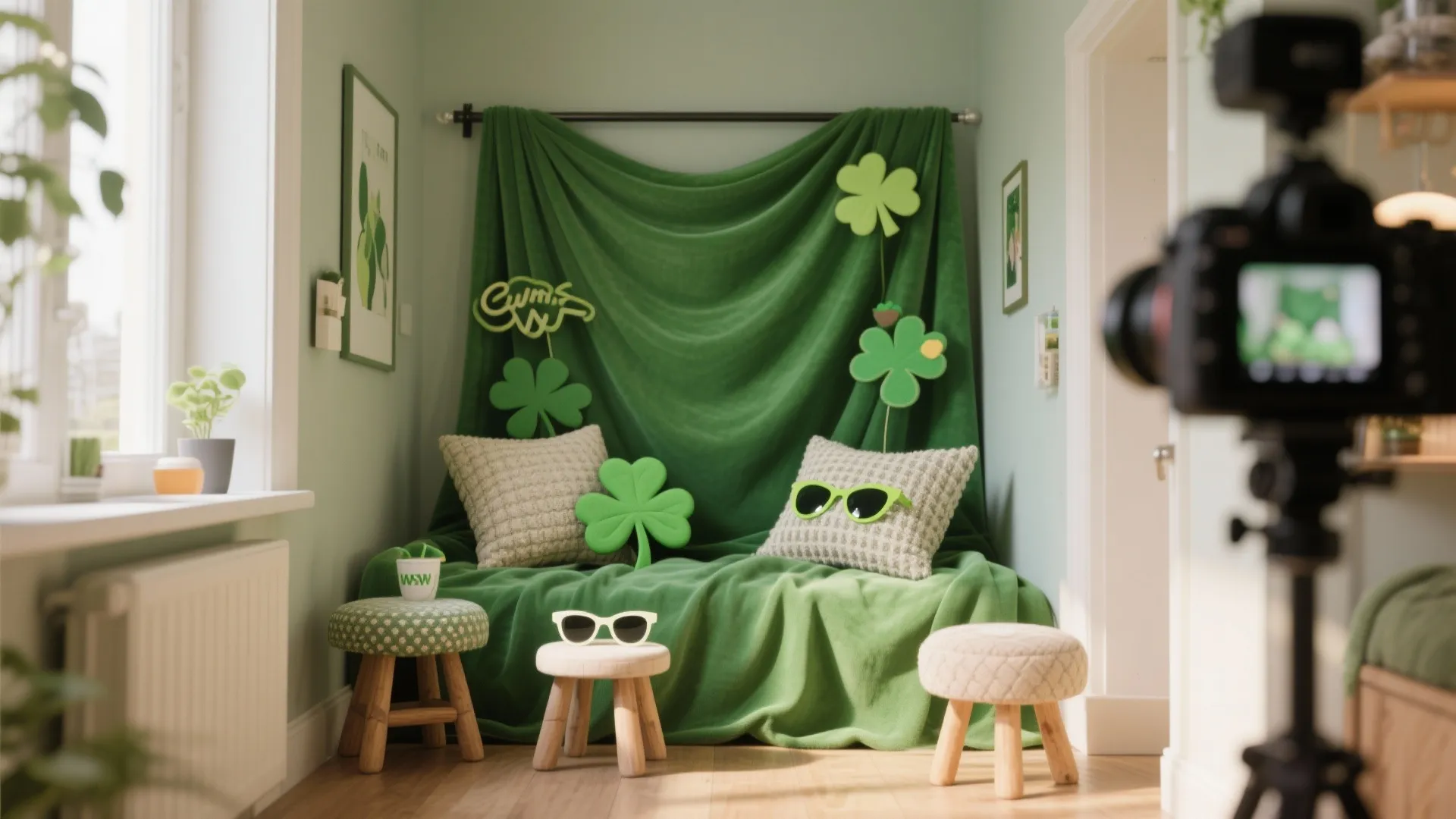 4. Cozy Photo Corner for Guests