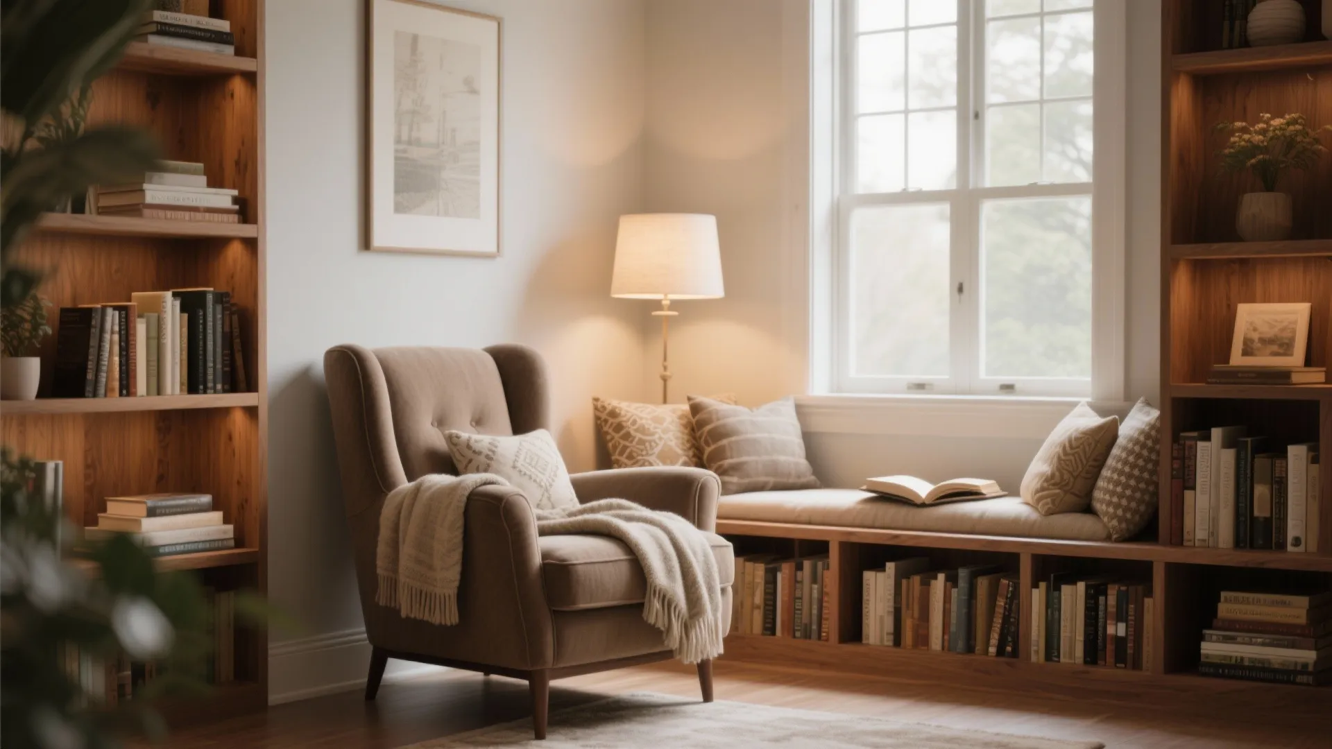 Cozy Reading Nook by the Window