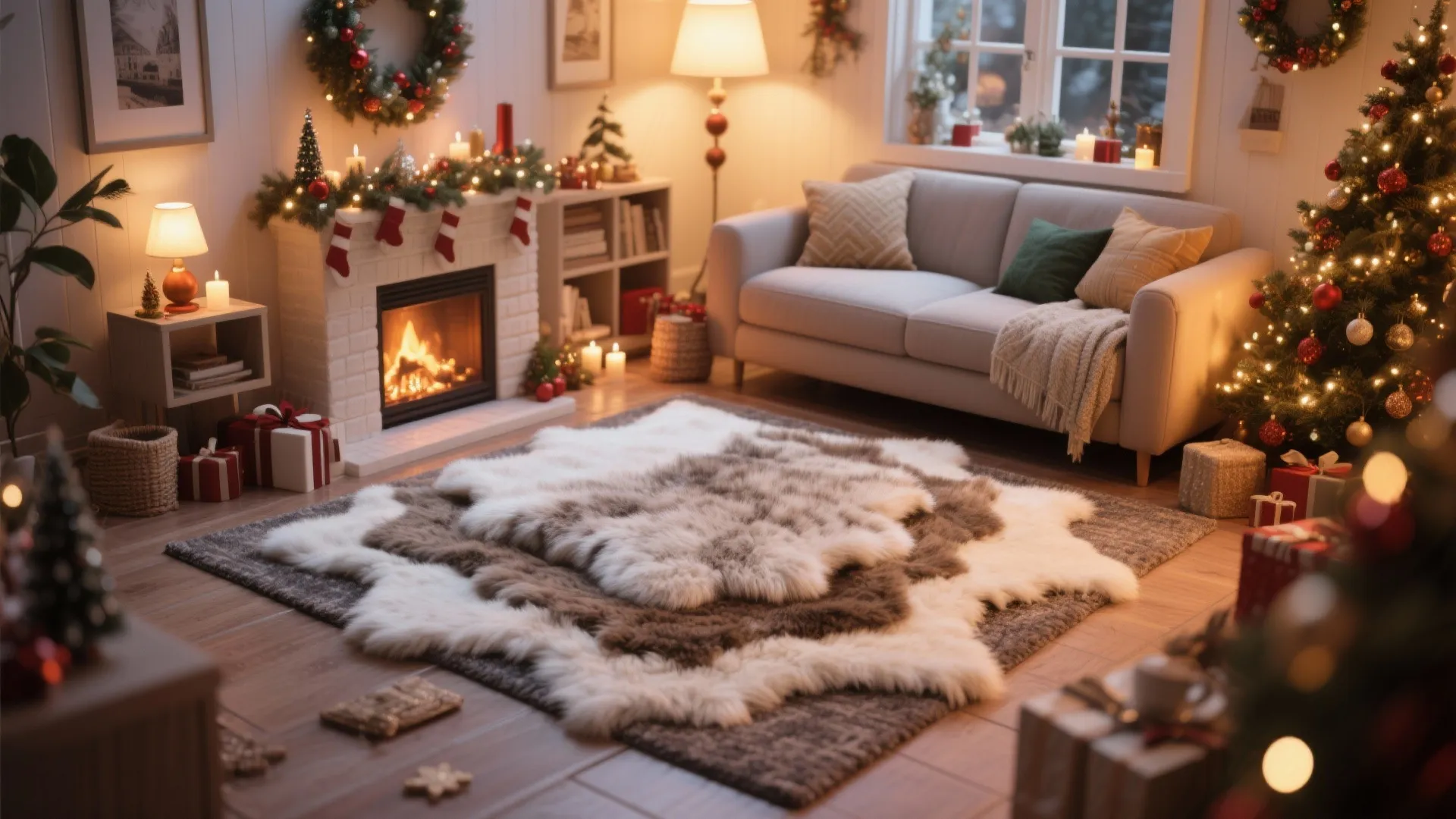 7. Cozy Rug Layering