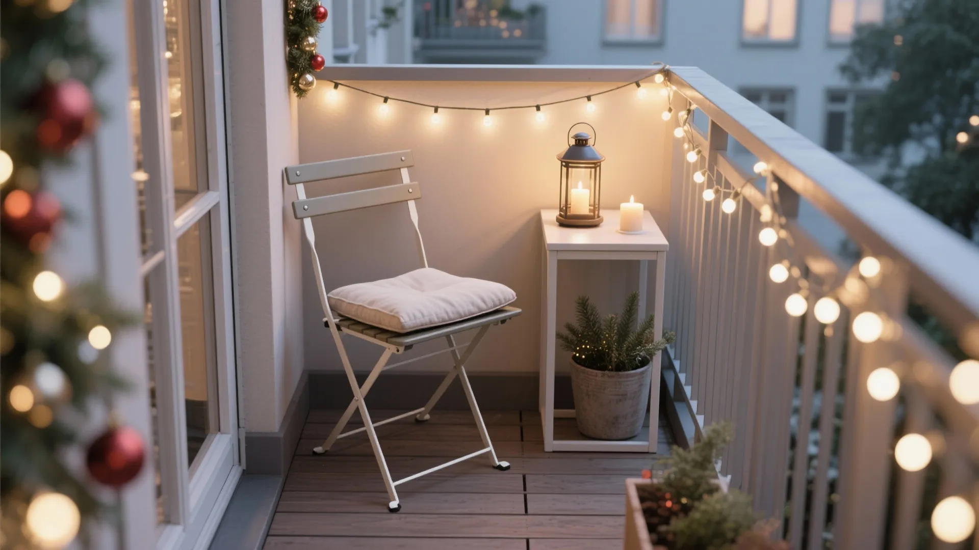 Cozy Seating Nook with Weatherproof Cushions