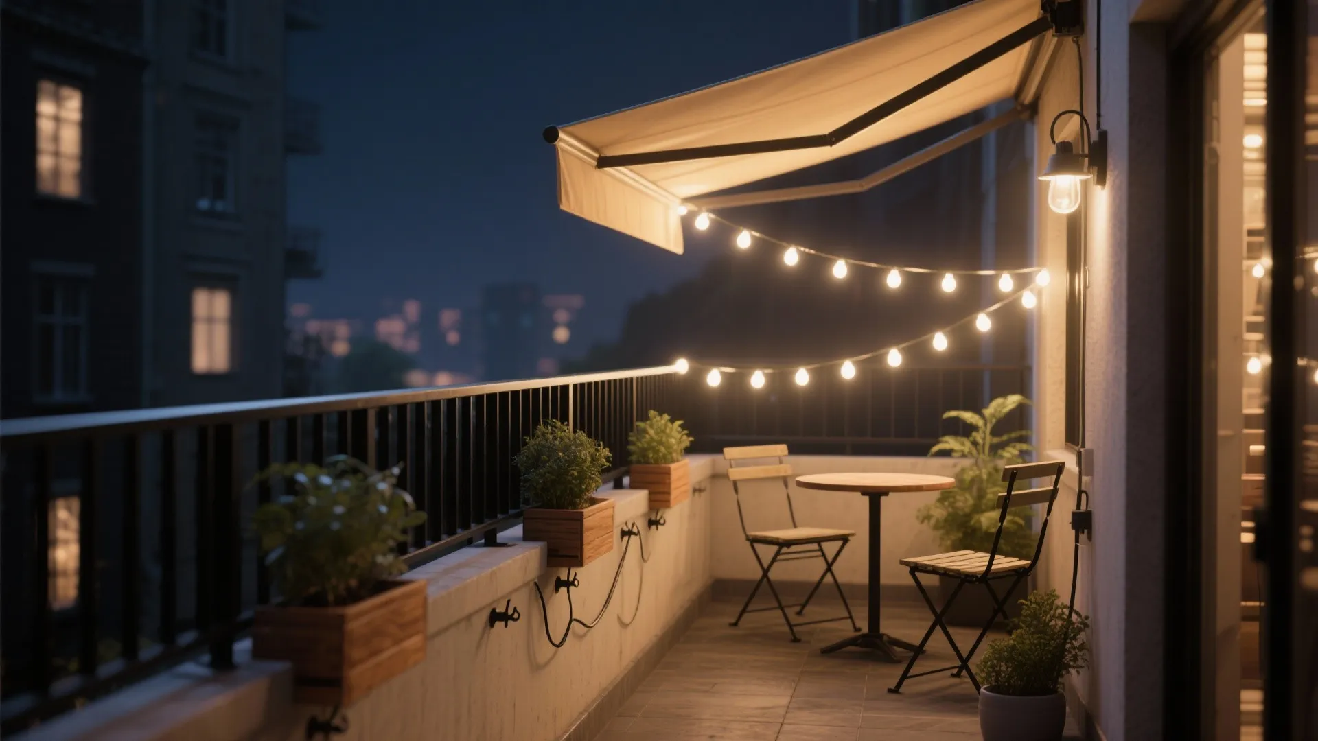 Layered String Lights for a Cozy Glow