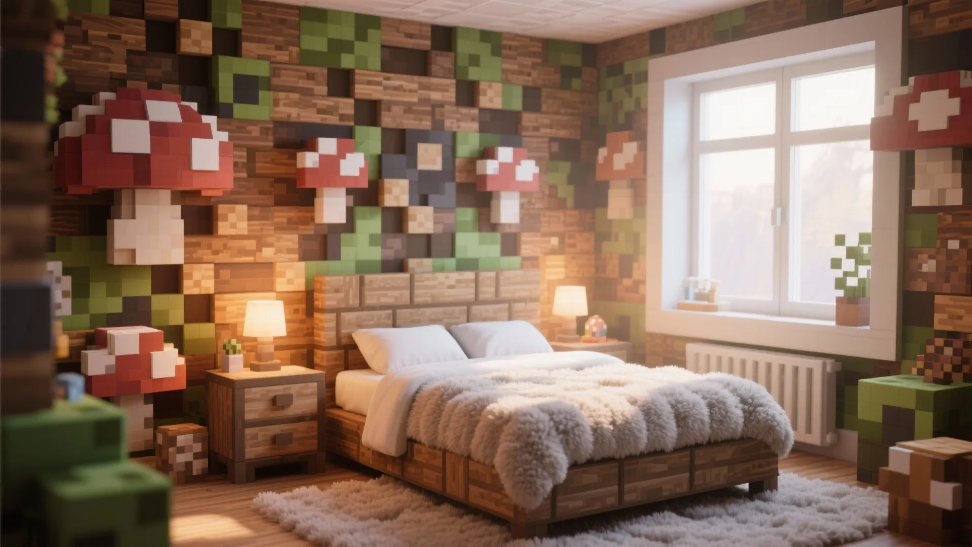 2. Cozy Textured Walls