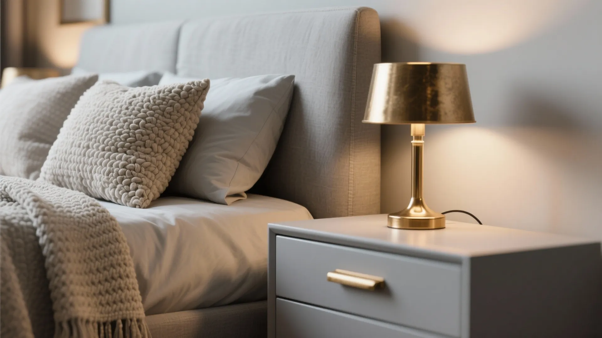 2. Cozy Textures and Warm Metals