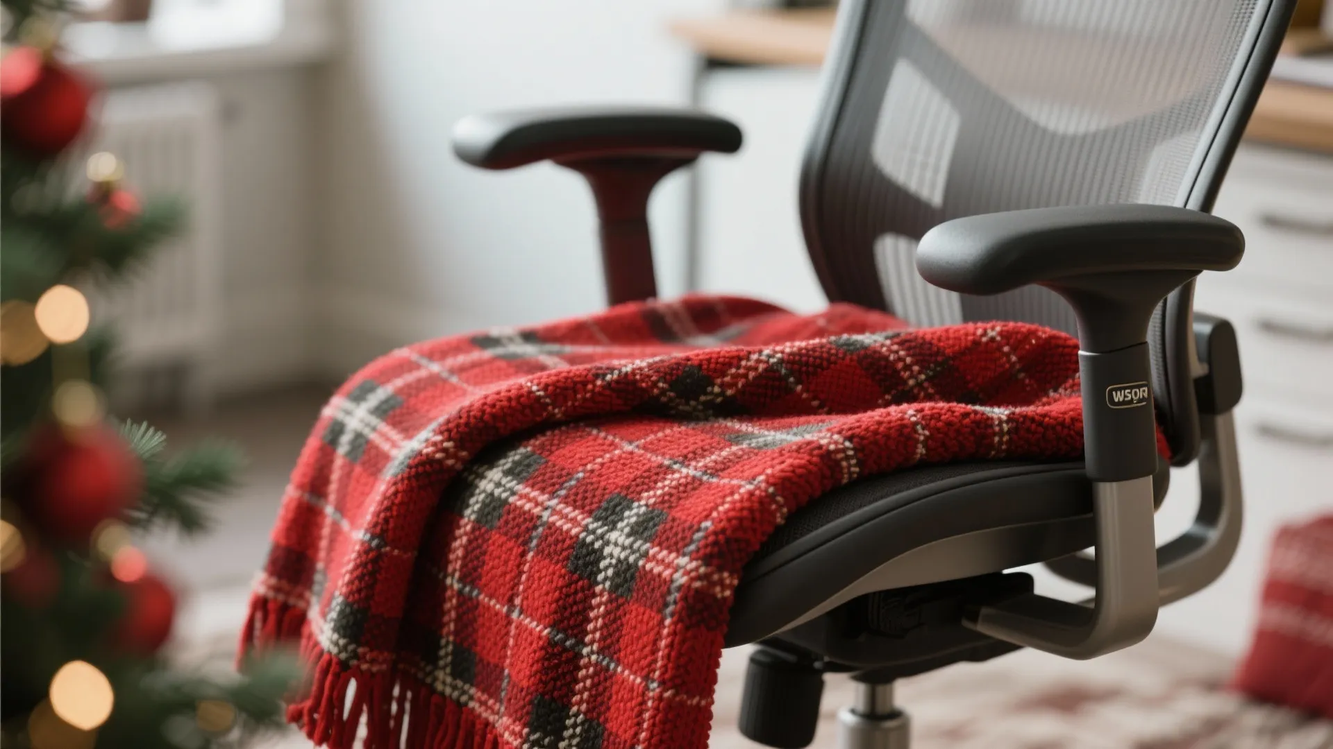 7. Cozy Throw Blanket Over Chair