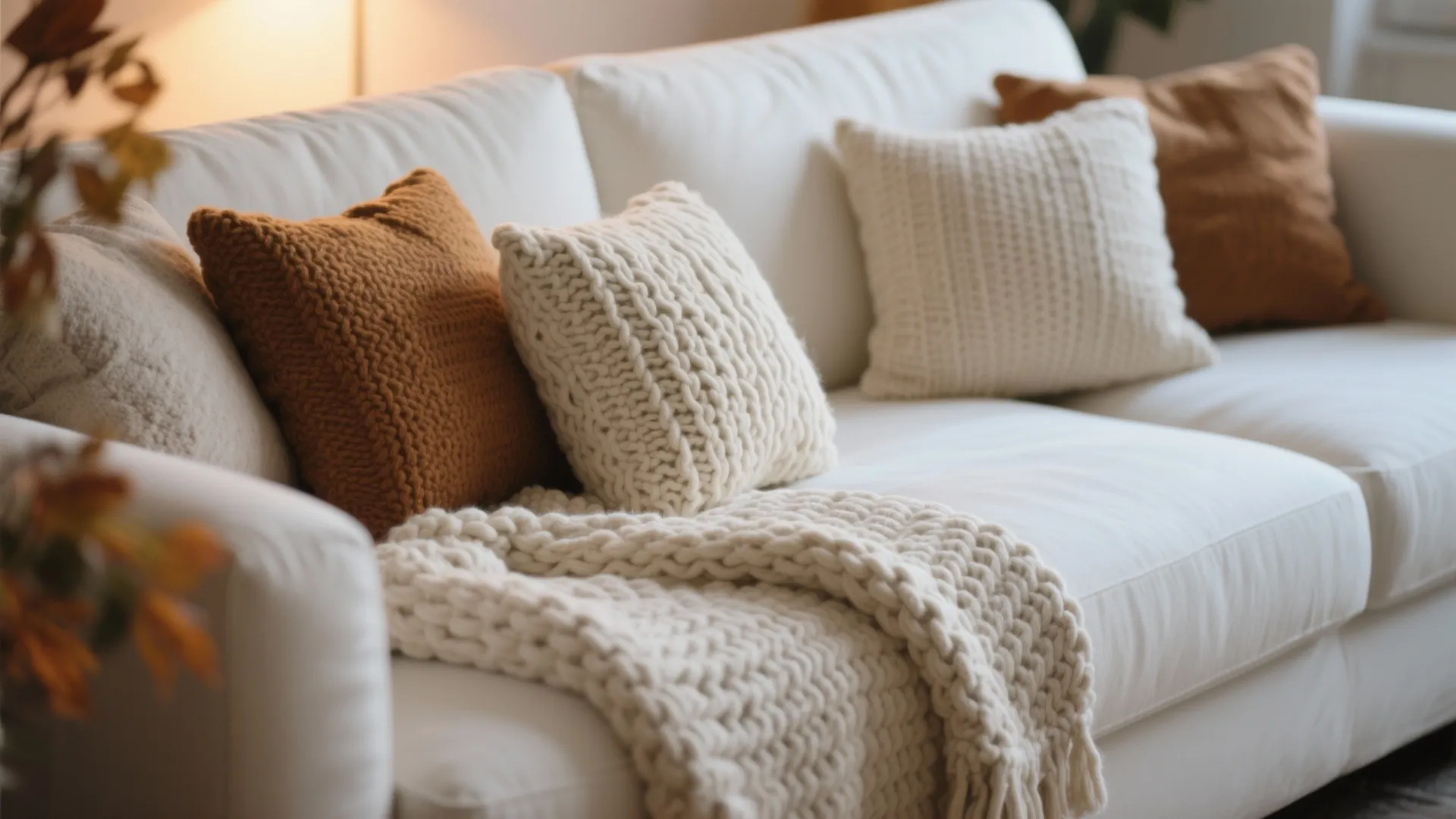 2. Cozy Layers with Throws and Cushions