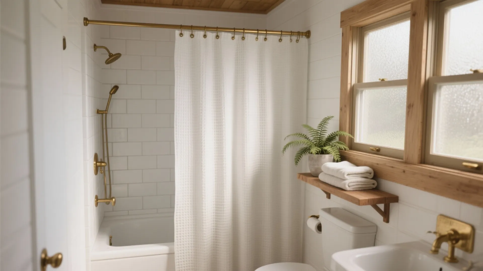 5 Shower Curtain Ideas for White Bathrooms: Fresh, practical and stylish shower curtain inspirations to elevate a white bathroom (with real tips from a pro designer)