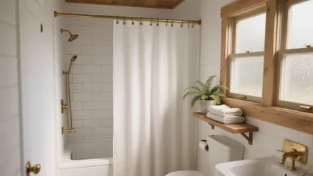 5 Shower Curtain Ideas for White Bathrooms
