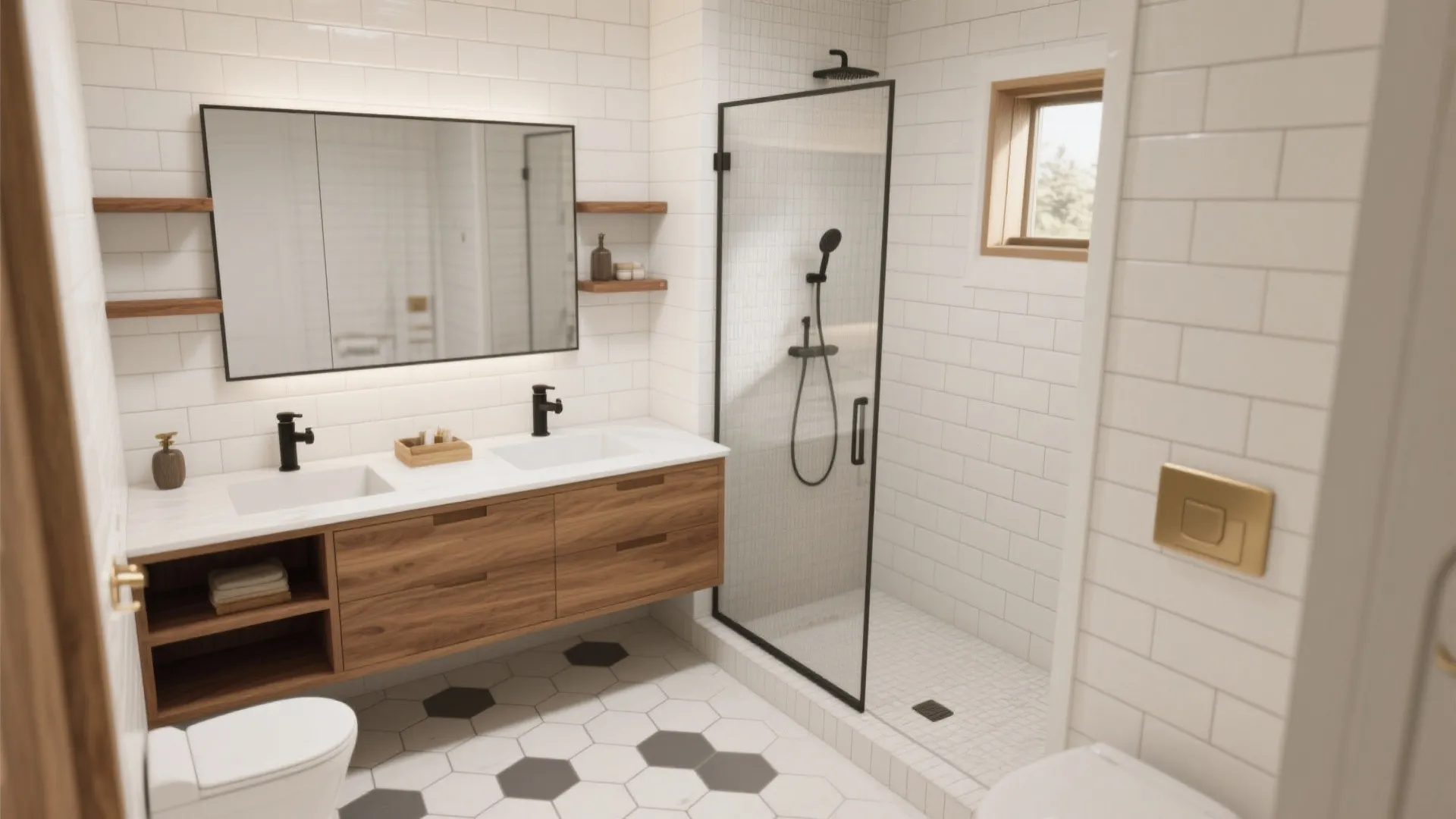 5 Modern Ideas for White Tile Bathrooms: Small tweaks, big impact: modern white tile bathroom ideas from a pro designer