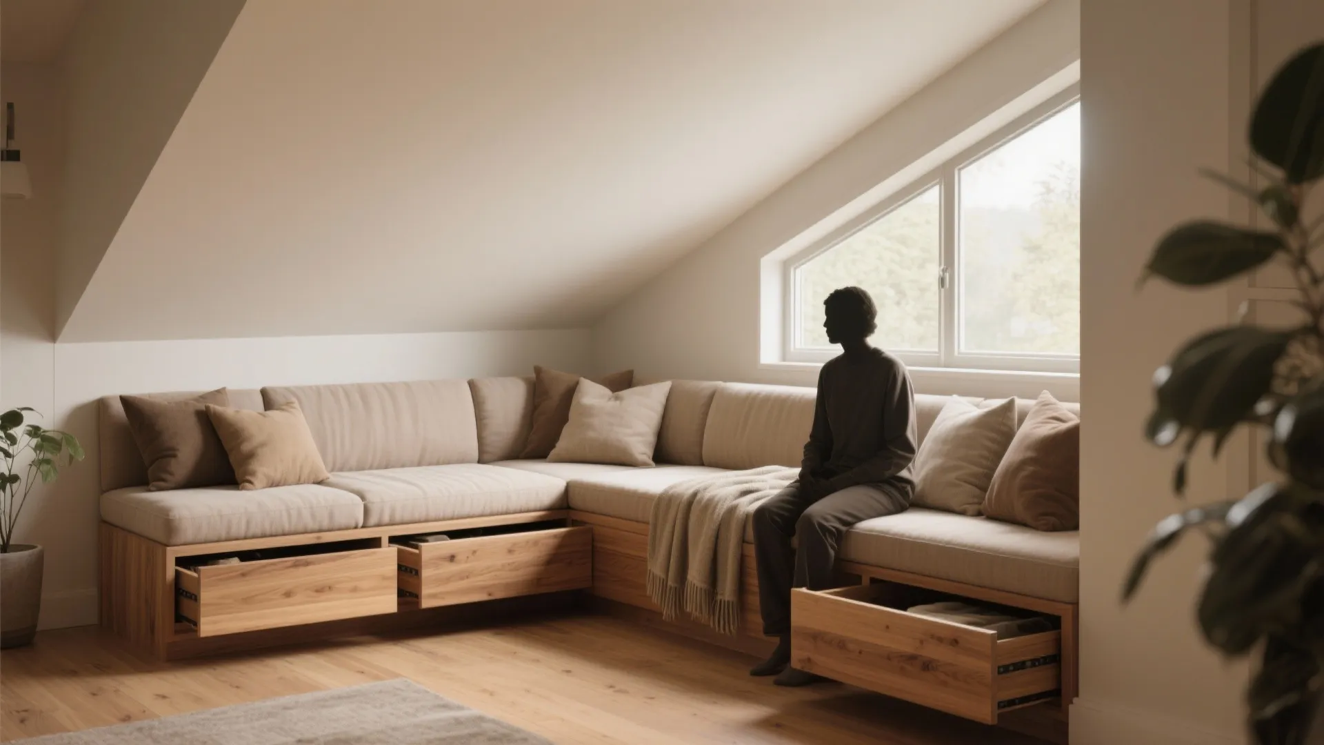 1. Turn the Lowest Edge into Cozy Seating