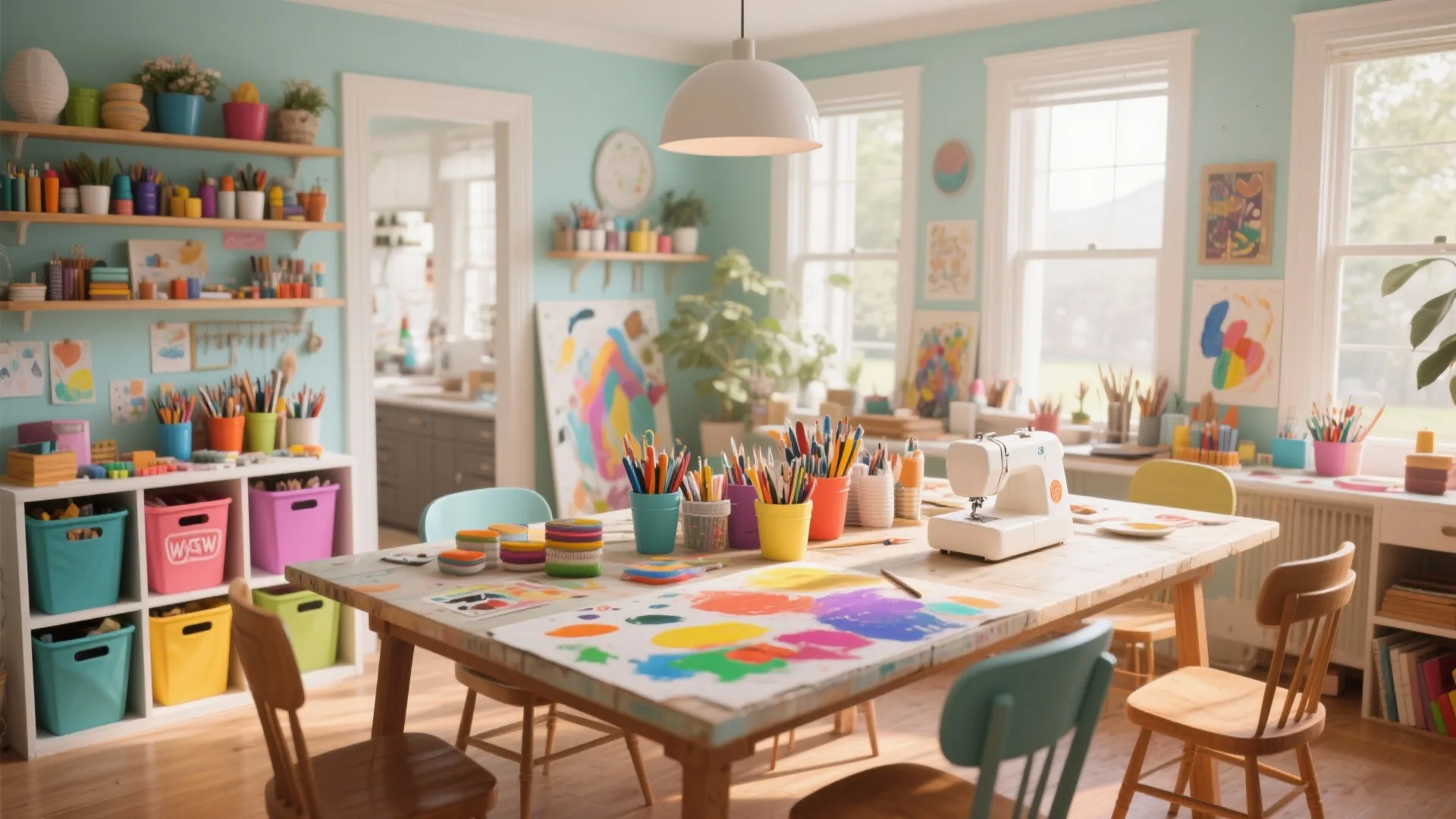 4. Set Up a Craft or Art Studio