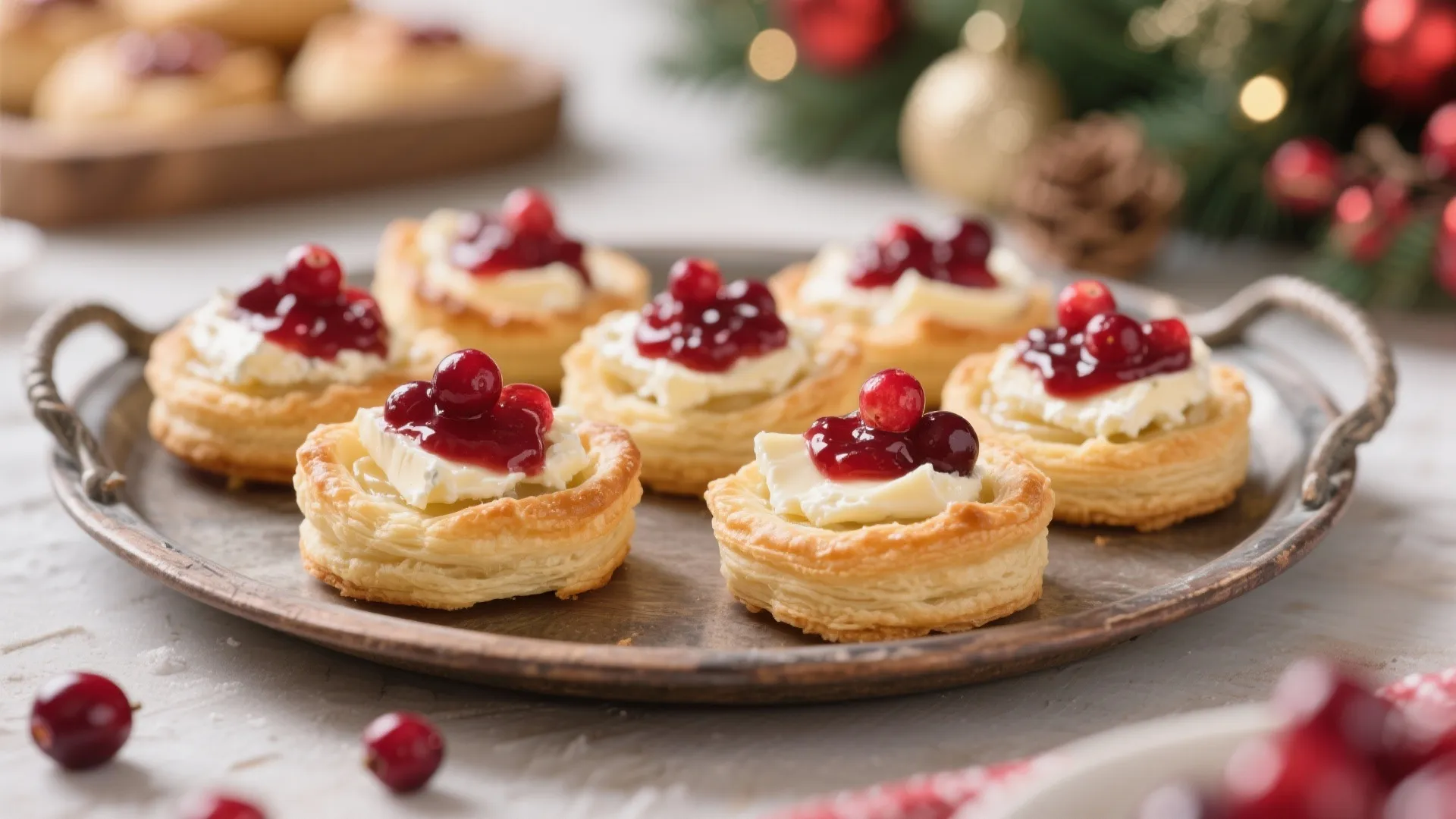 6. Cranberry Brie Bites