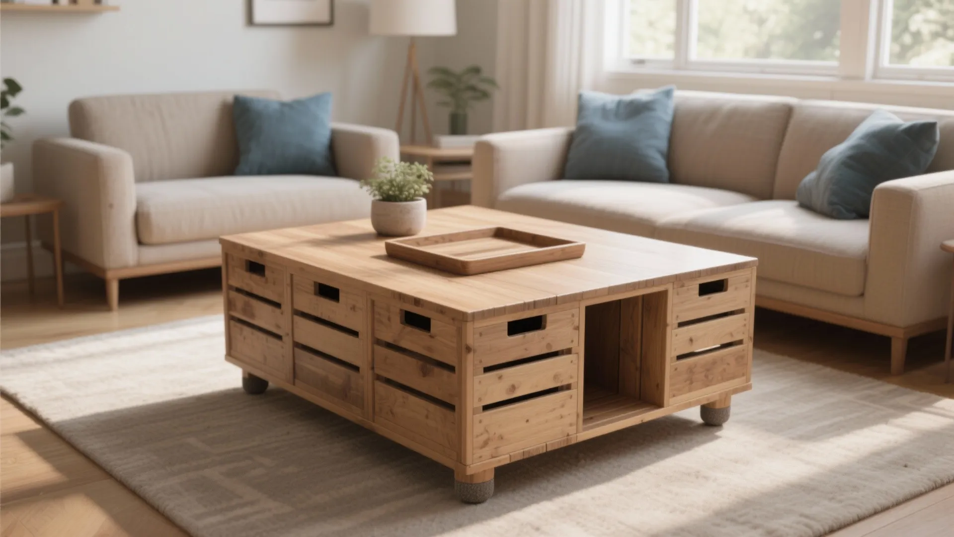 DIY Coffee Table with Crates: Easy Storage Upgrade: Fast-Track Guide to Creating Your Own Stylish Crate Coffee Table