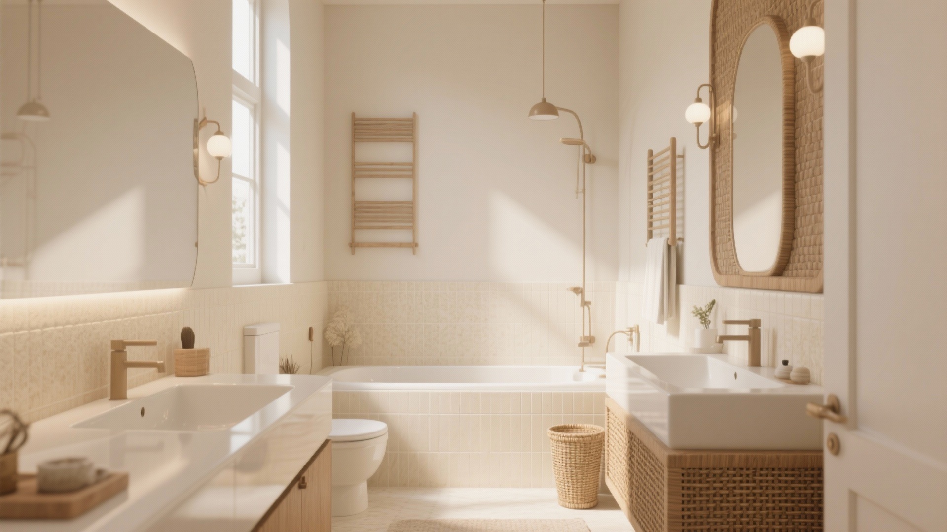 5 Cream Bathroom Decorating Ideas