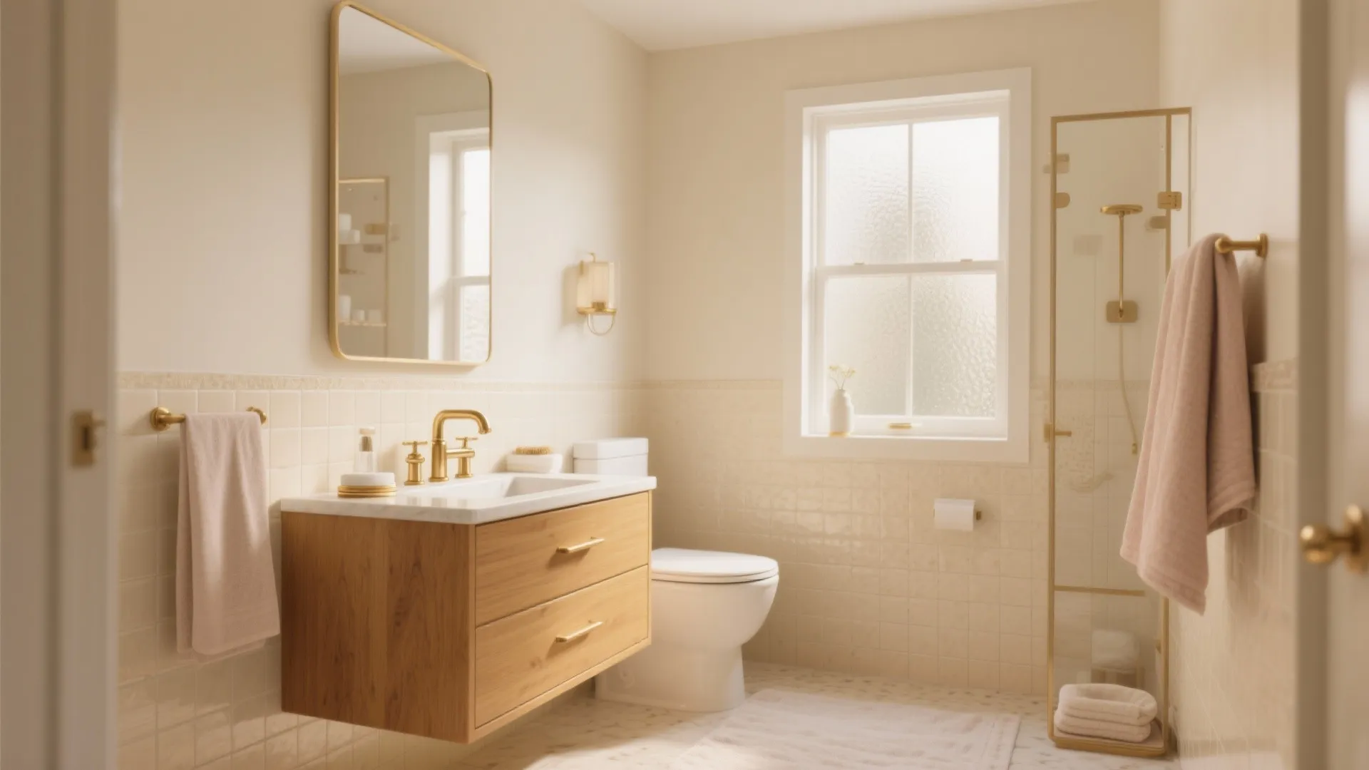 Cream Bathroom Ideas: 5 Cozy Concepts: 5 cream color bathroom ideas to make small bathrooms feel warm, bright, and luxurious