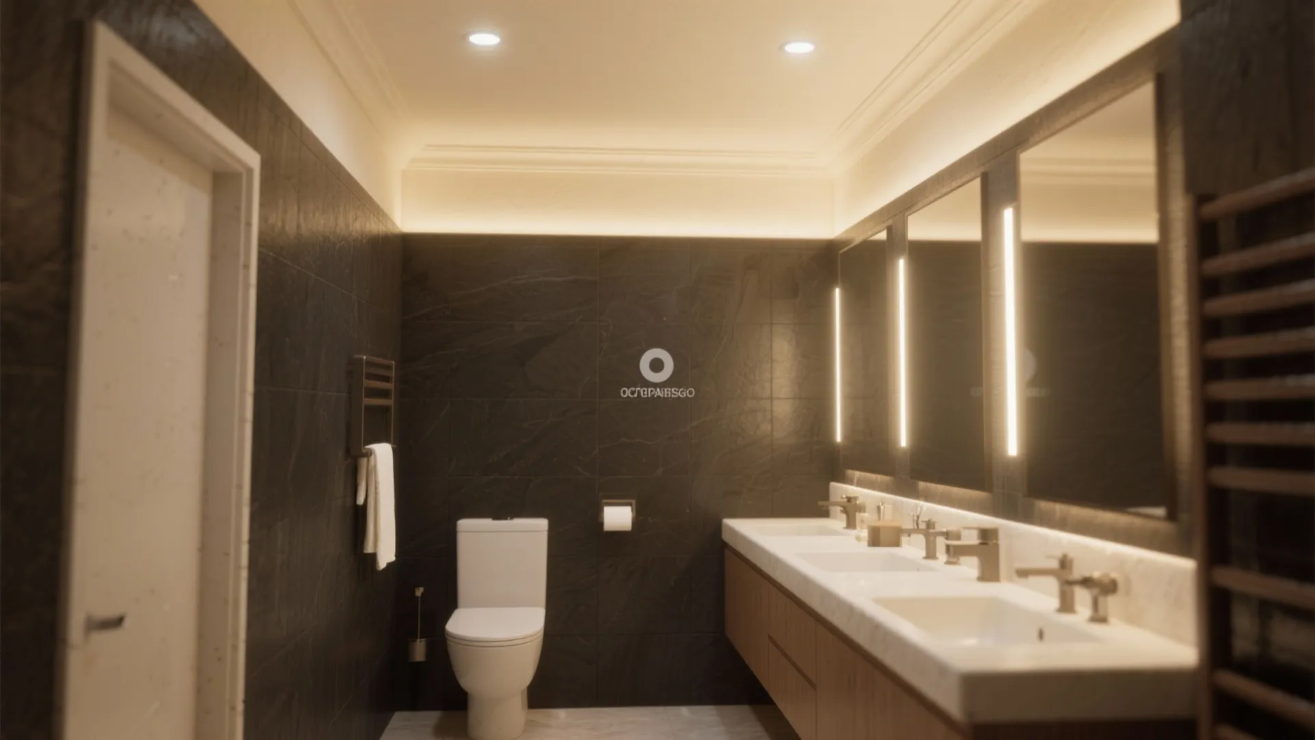 9. Cream Ceiling for a Softer Glow