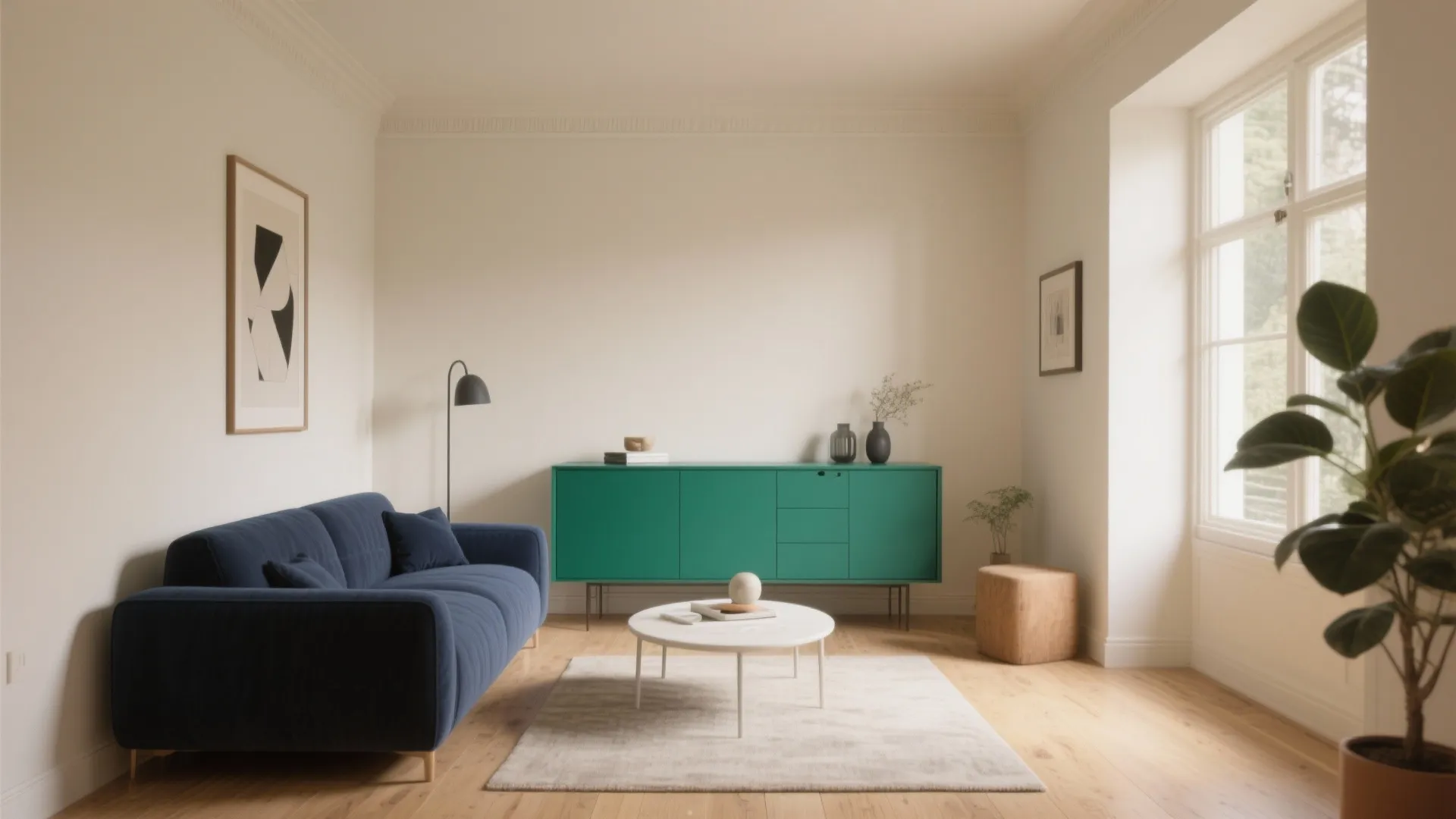 2. Cream + Color Anchors