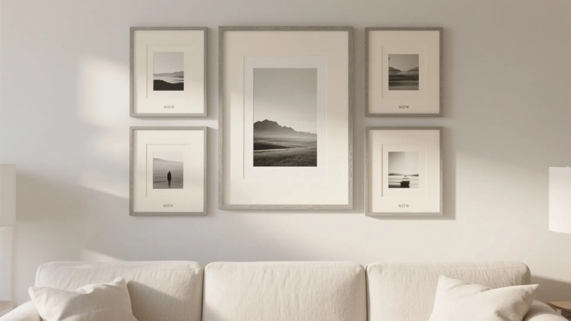 6. Cream and Grey Artwork Gallery