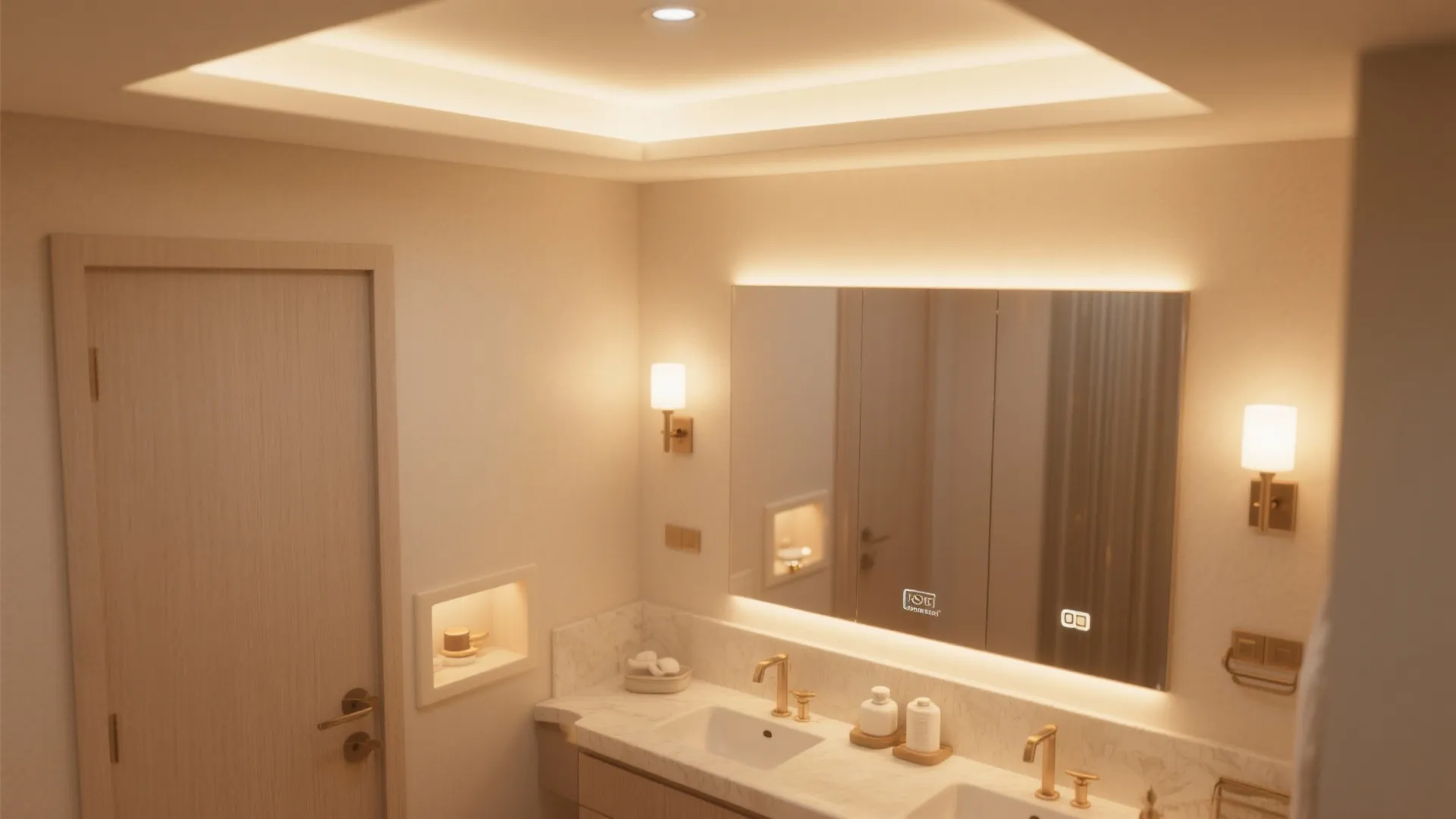 5. Layered Lighting to Keep Cream from Feeling Flat