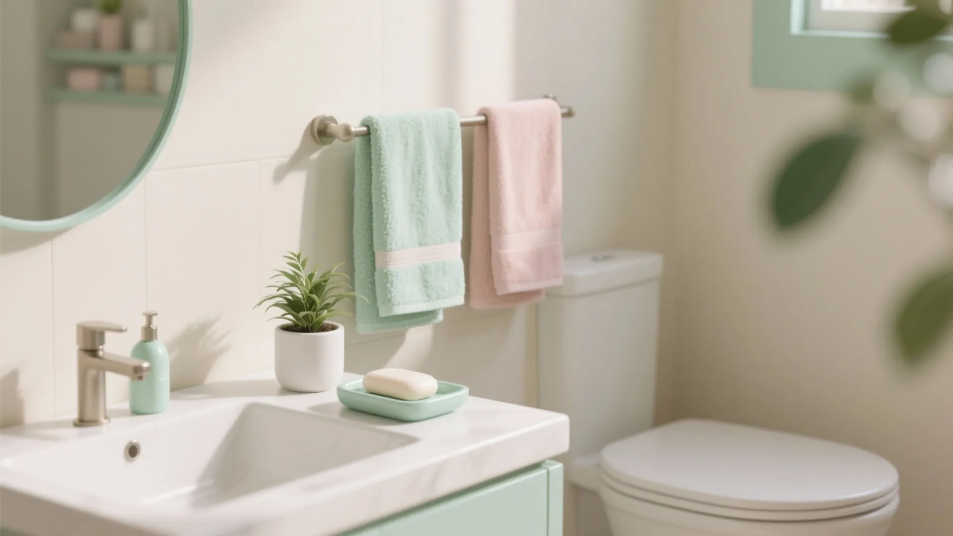 4. Cream and Soft Pastel Accents