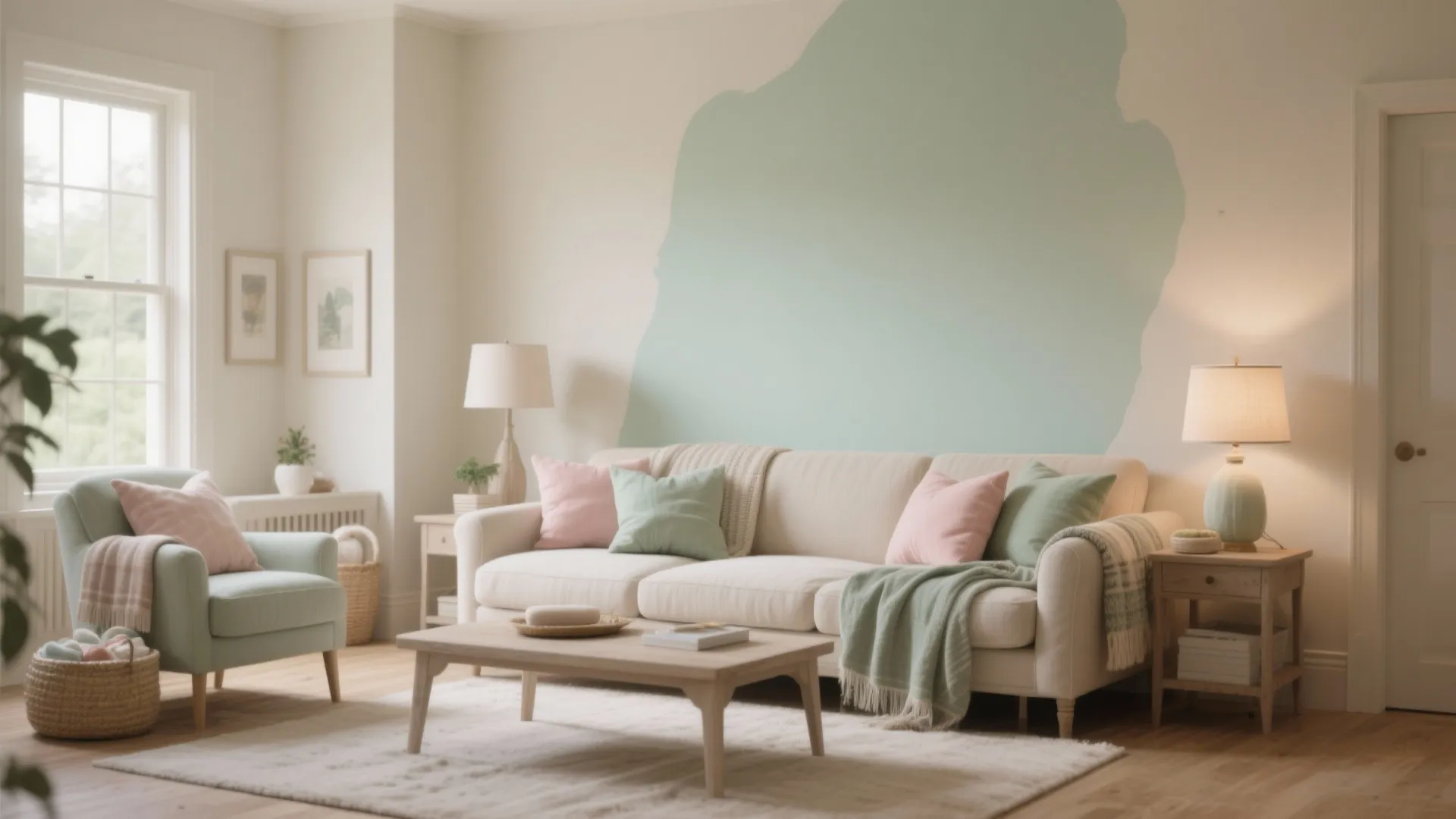 3. Layer creams with pastel accents for a modern cottage vibe