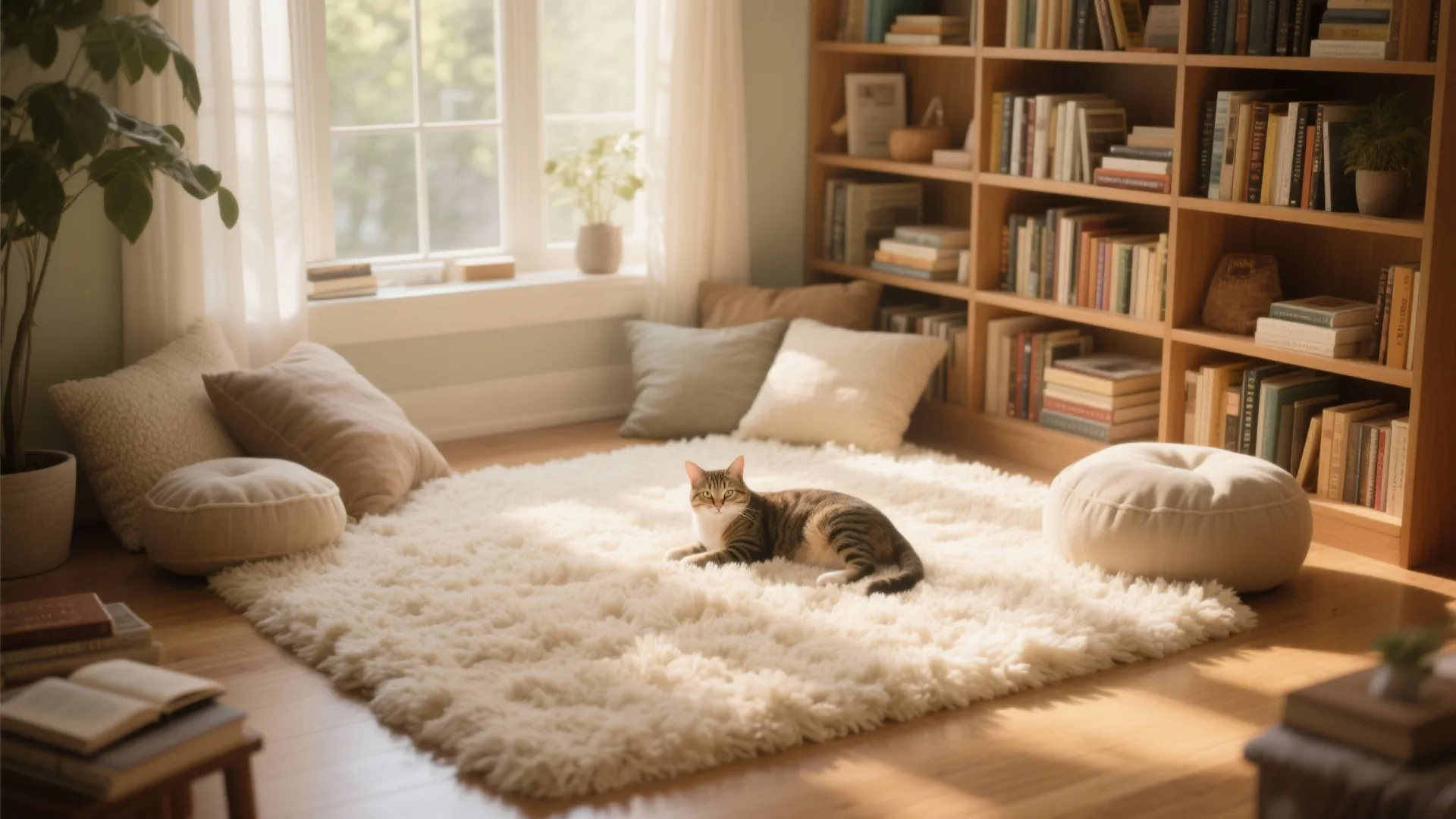 7. Plush Shag for Ultimate Comfort