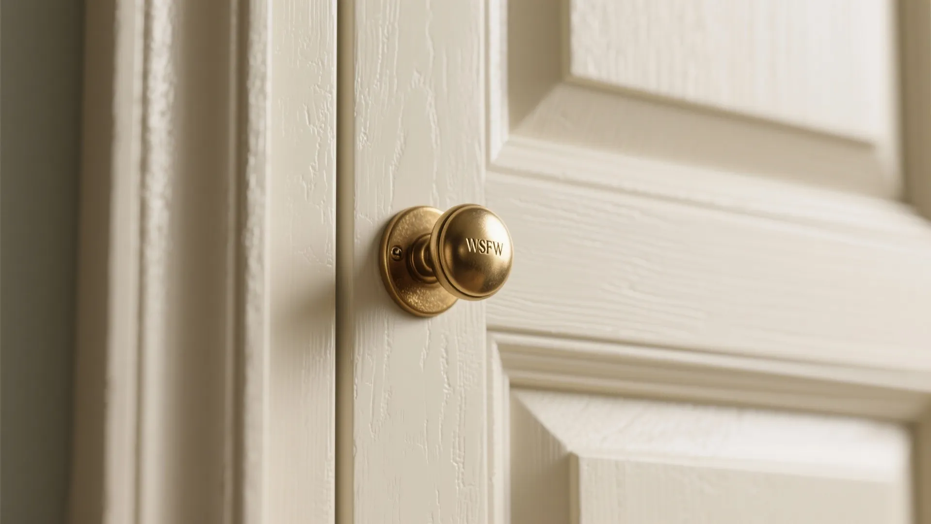 4. Classic cream shaker cabinets with brass hardware