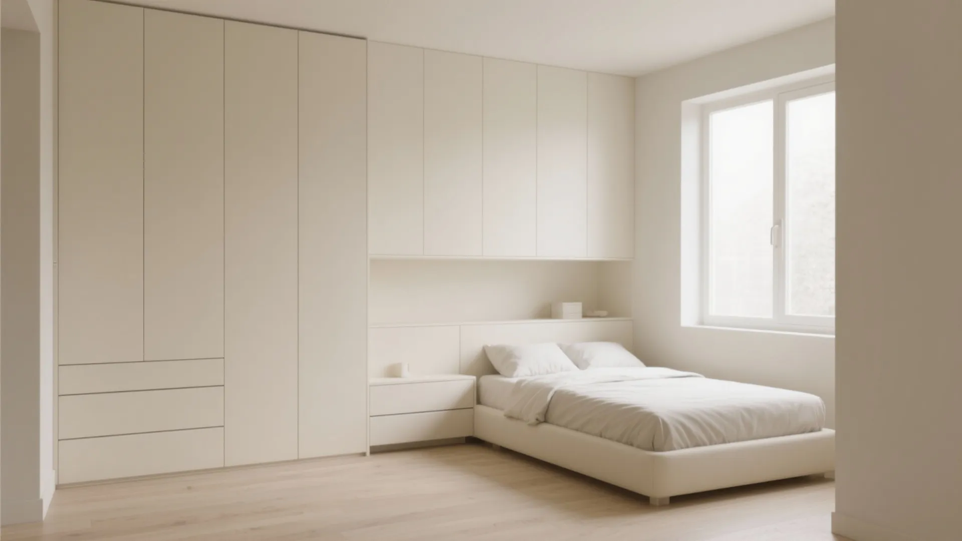 Cream Minimalist Storage