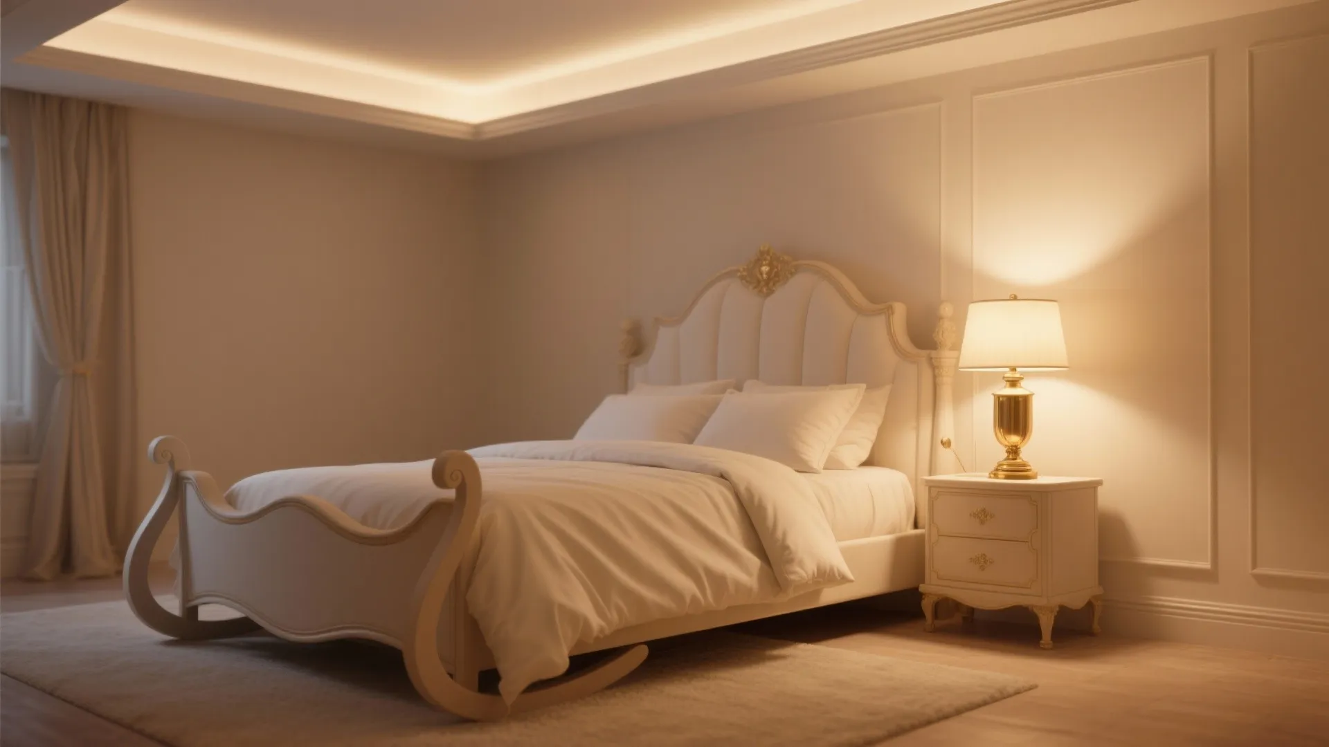 2. Use warm lighting to pull creams together