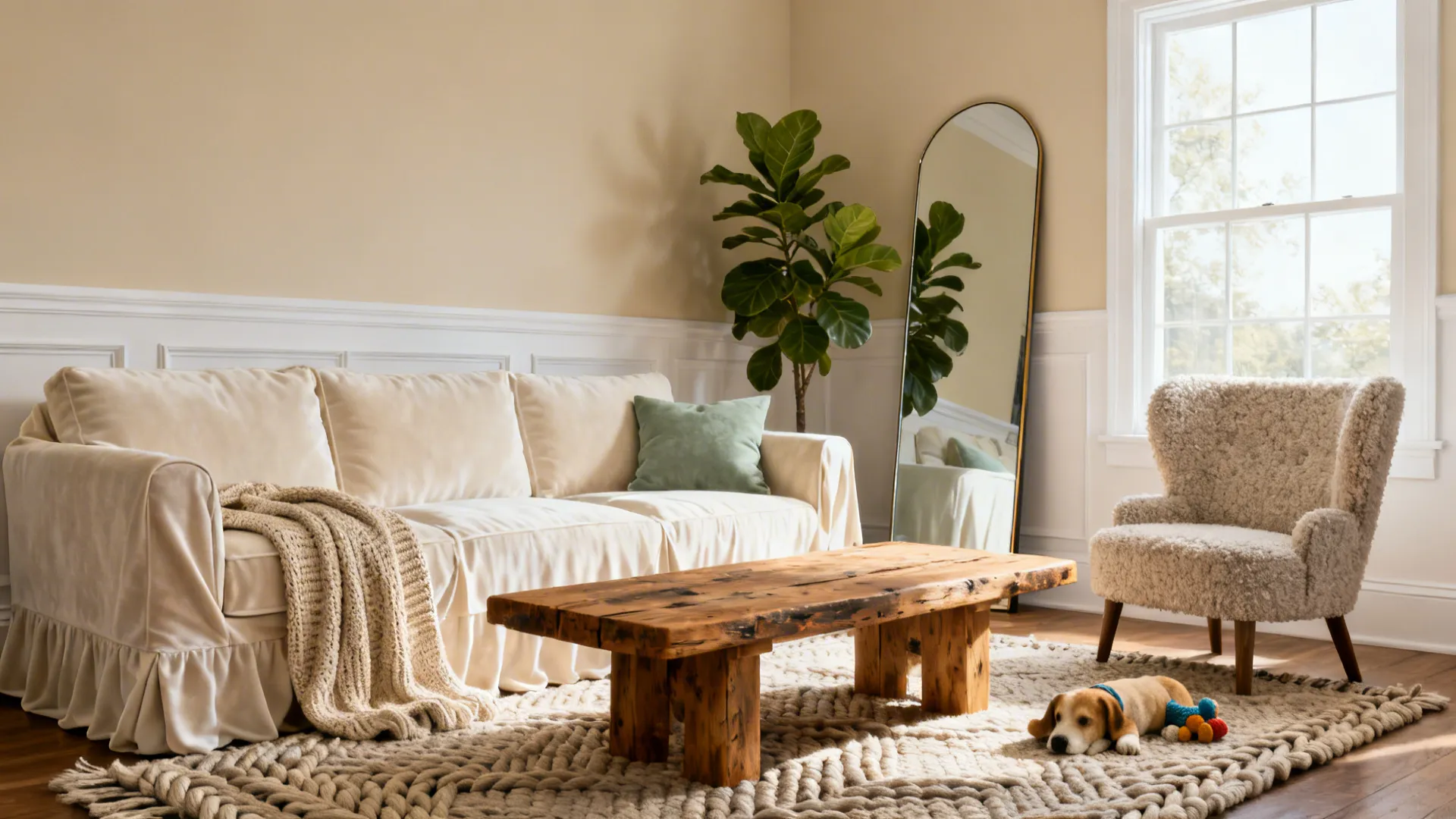 Cream & White Living Room Ideas — 5 Inspo