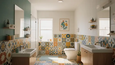 10 Creative Bathroom Tile Painting Ideas