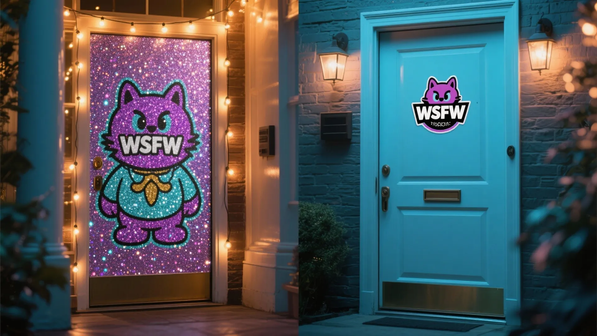2. Creative Door Wraps