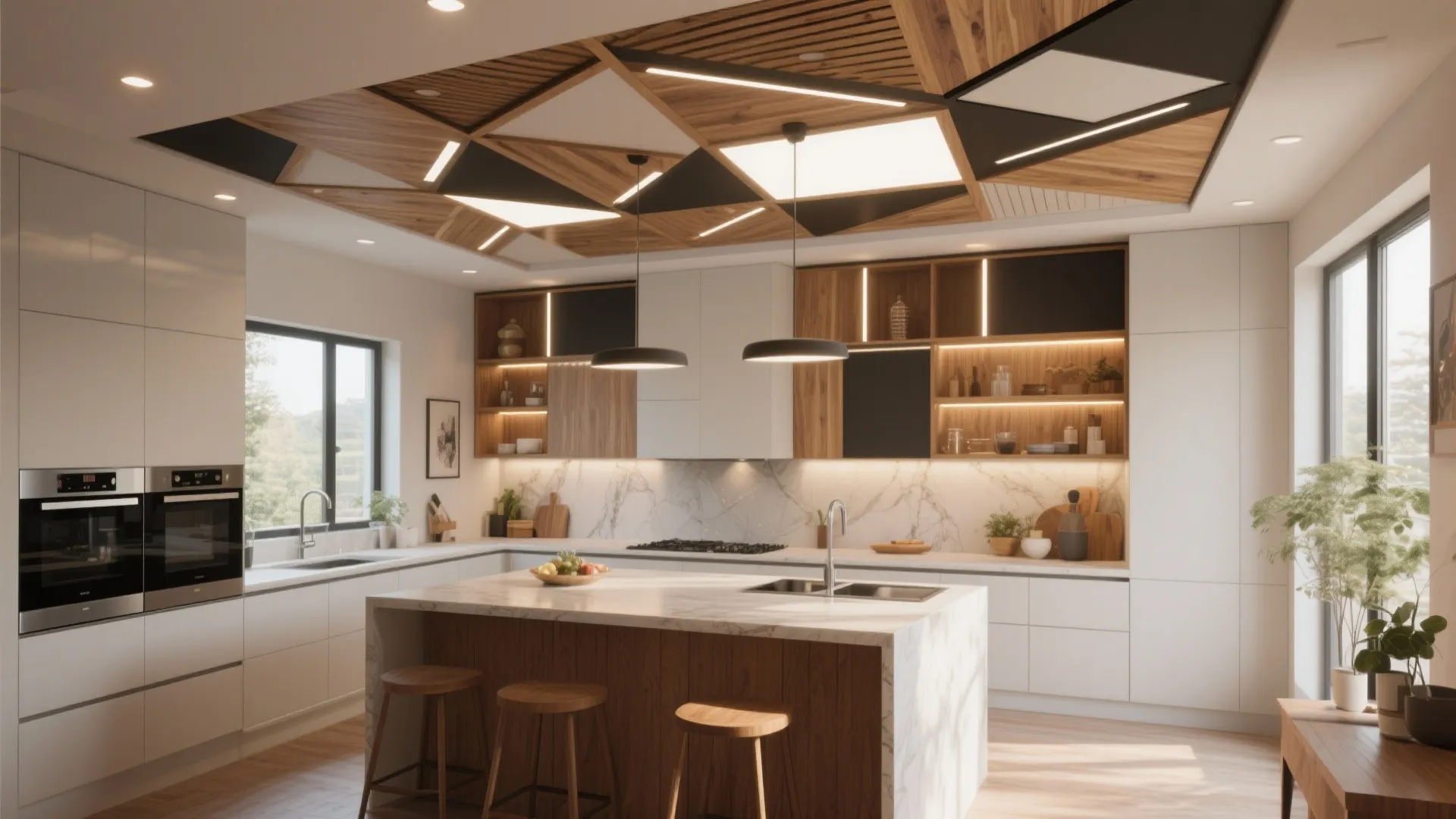 Creative Kitchen Drop Ceiling Ideas: Enhance Your Kitchen with Unique Ceiling Designs