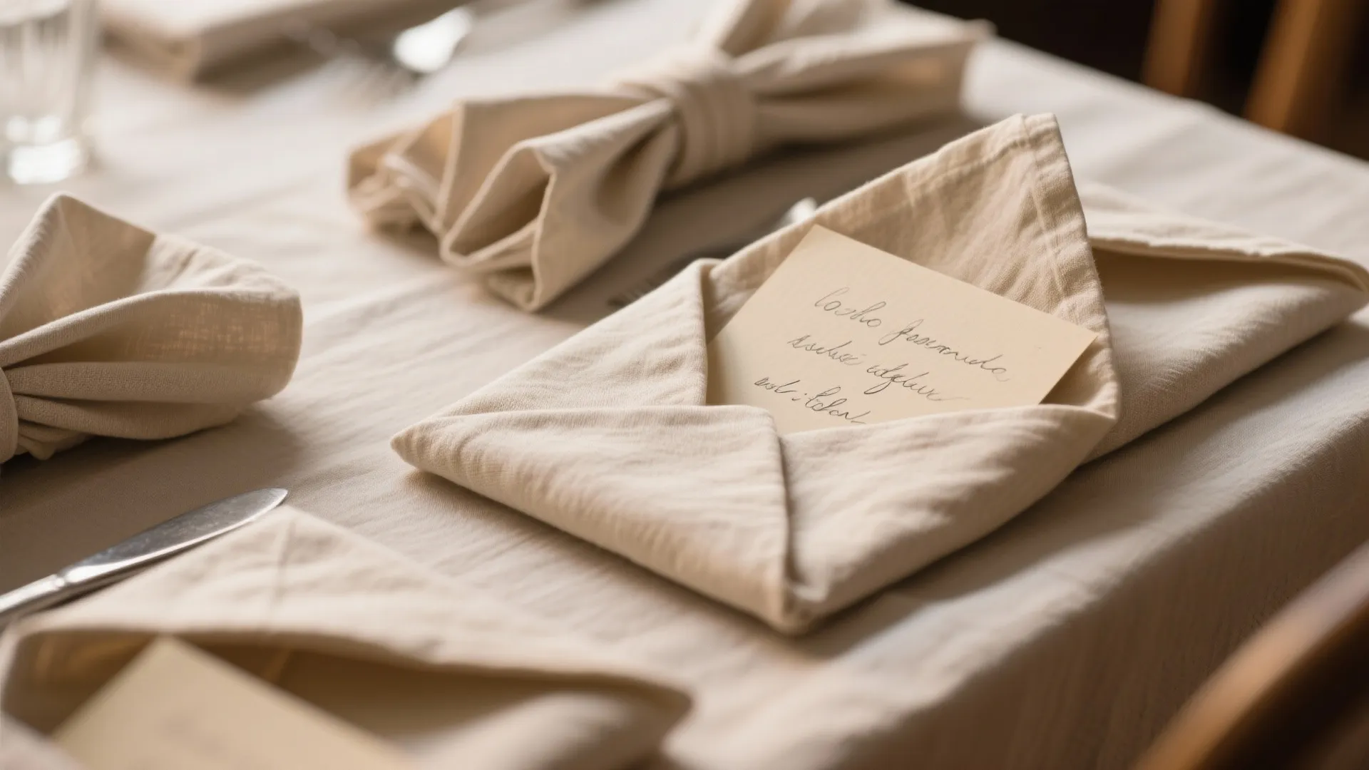 4. Creative Napkin Folds