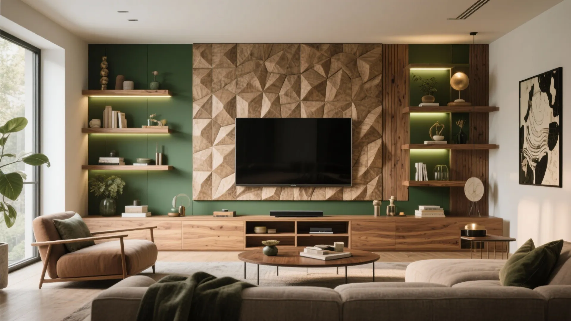 TV Background Design for Living Room: Creative Ideas That Wow: 1 Minute to Elevate Your Space With Trendy TV Wall Inspirations