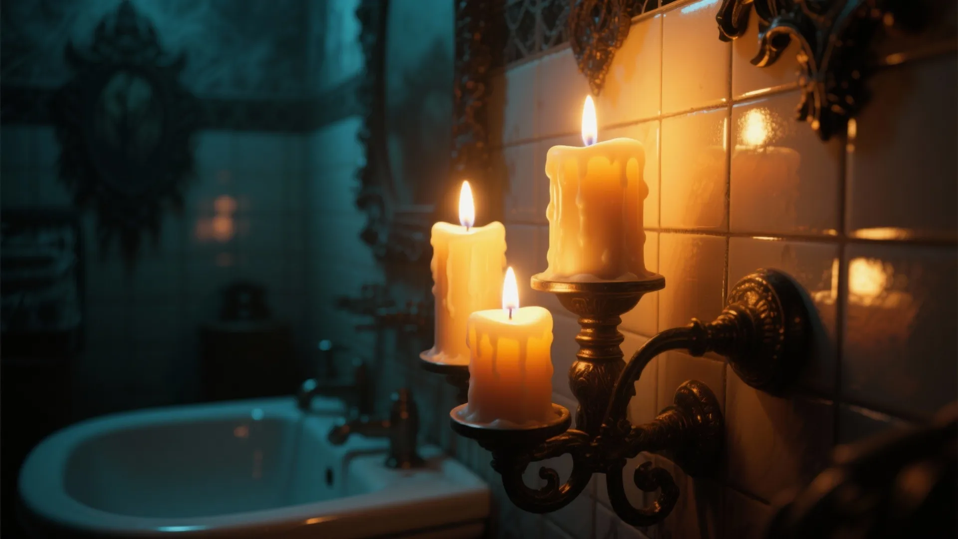 1. Creepy Candlelight Glow