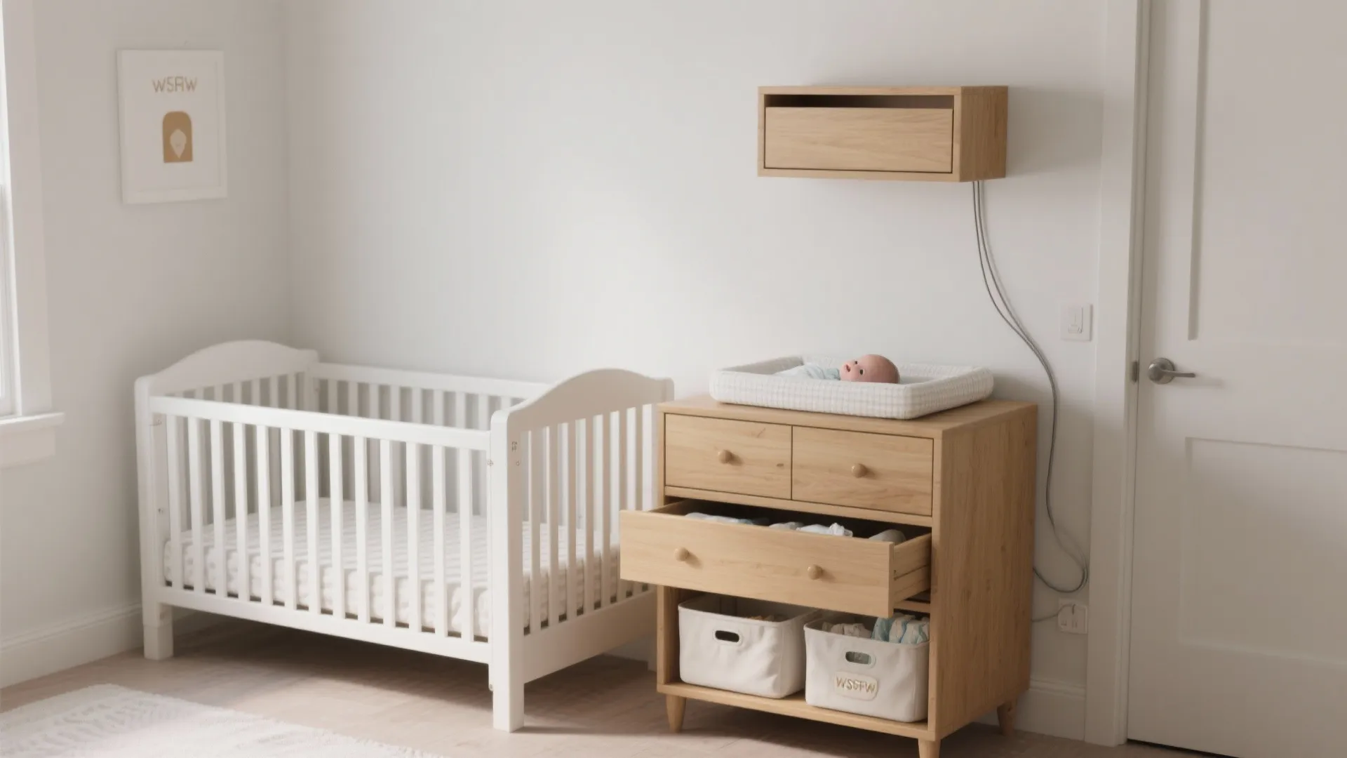 Crib + Dresser Combo to Maximize Storage