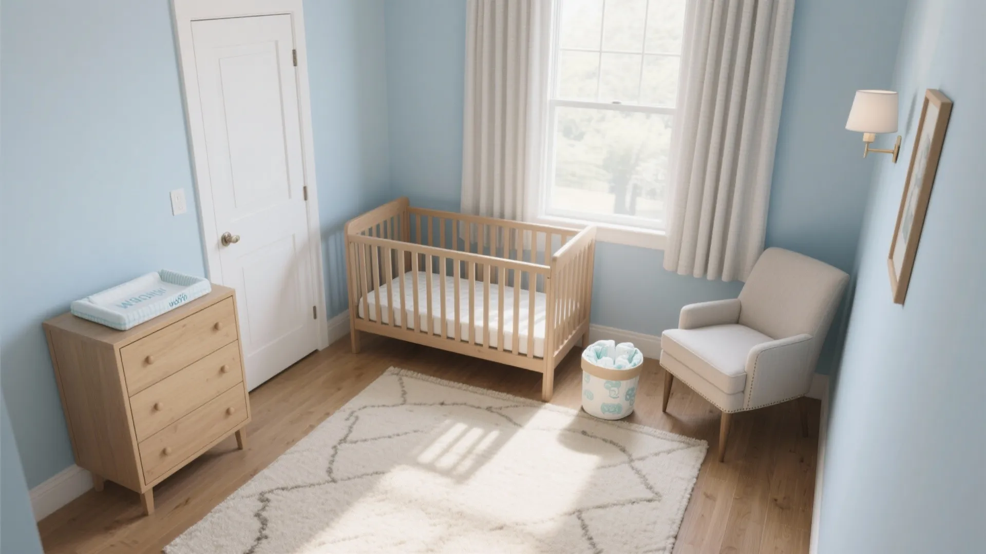 Space-Savvy Crib and Changing Station Combo