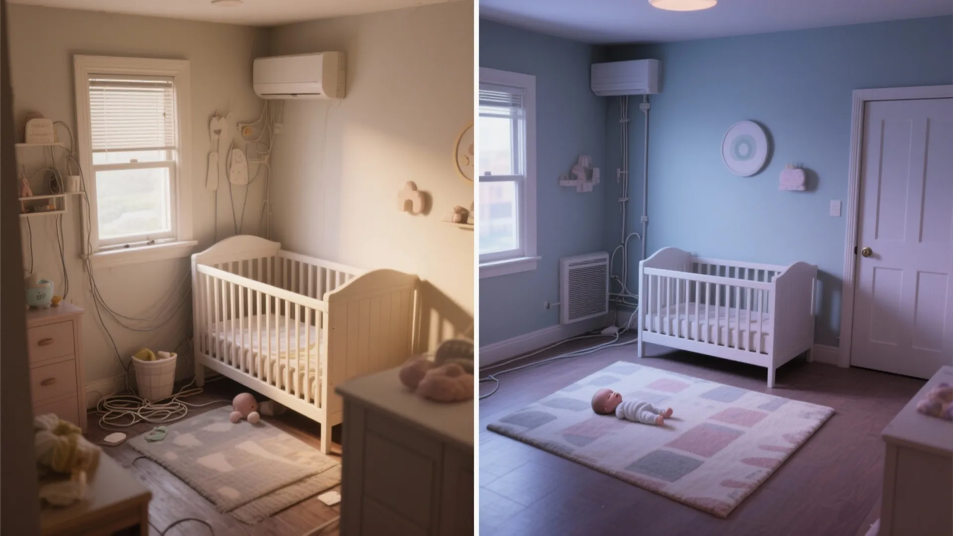 Wall-aware placement: corner cribs and airflow lines