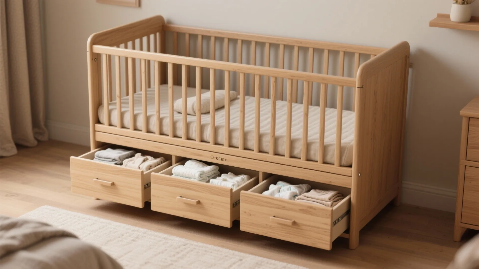 2. Crib-with-Storage — Sleep and stash in one