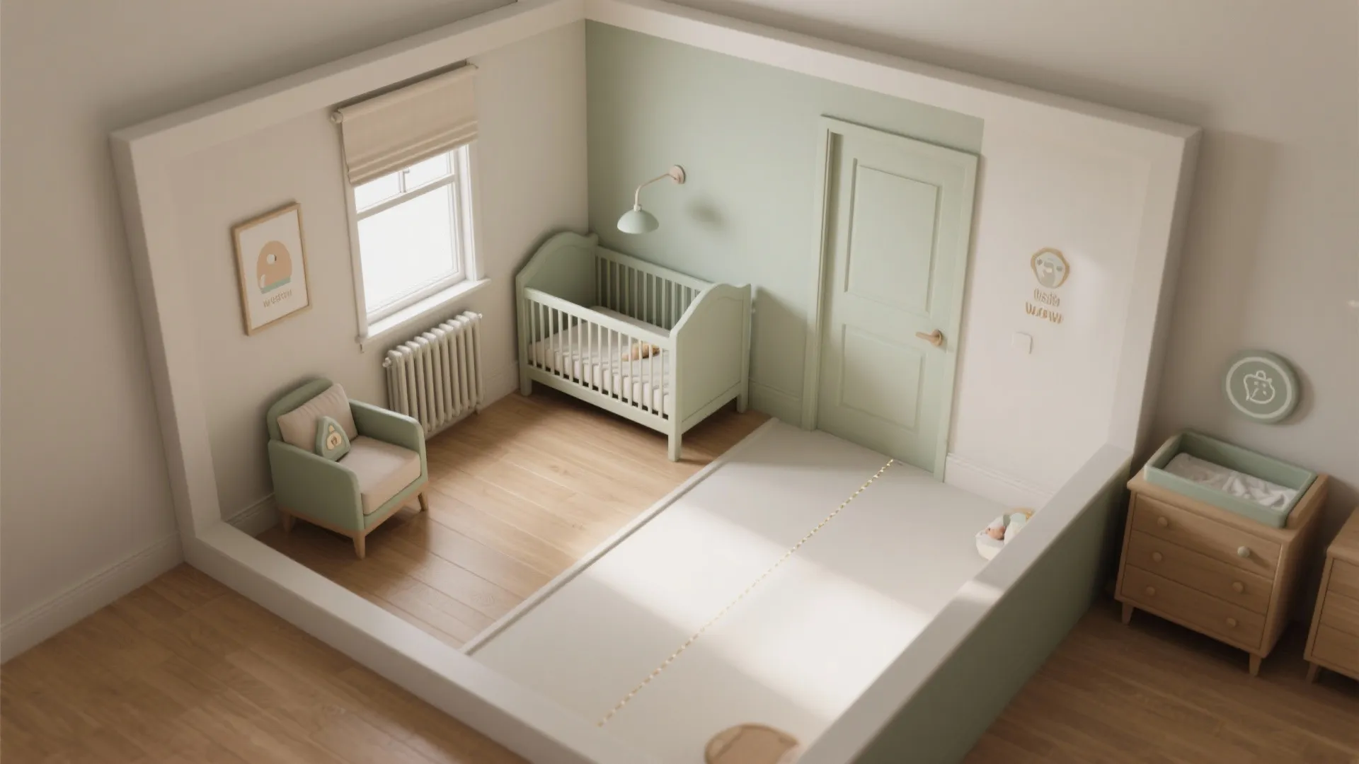 Safe Crib Placement and Breathable Layout