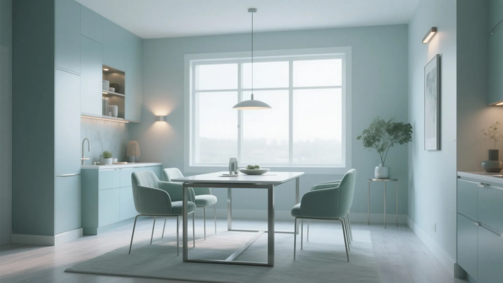 4. Crisp Cool Tones for a Fresh, Modern Feel