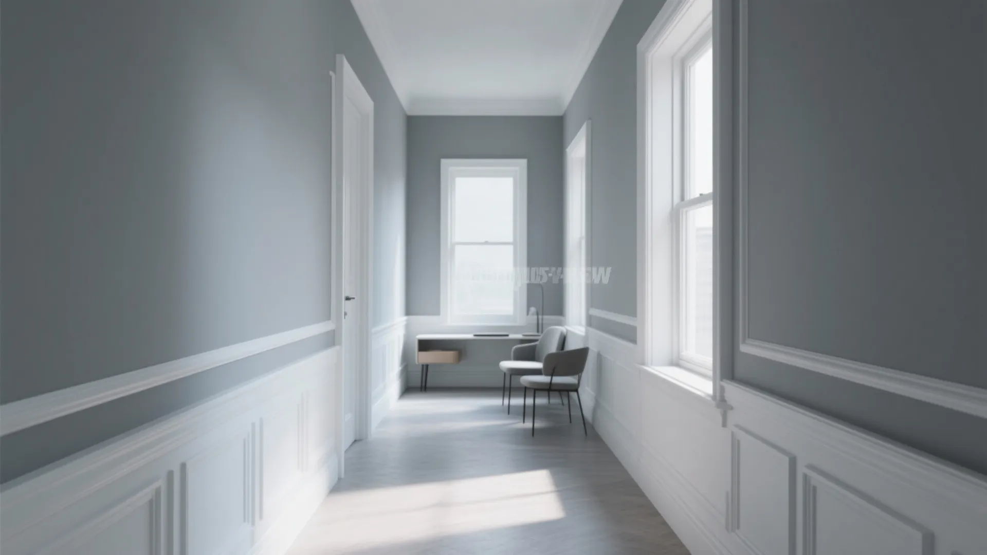 2. Crisp Grey with High-Contrast Trim